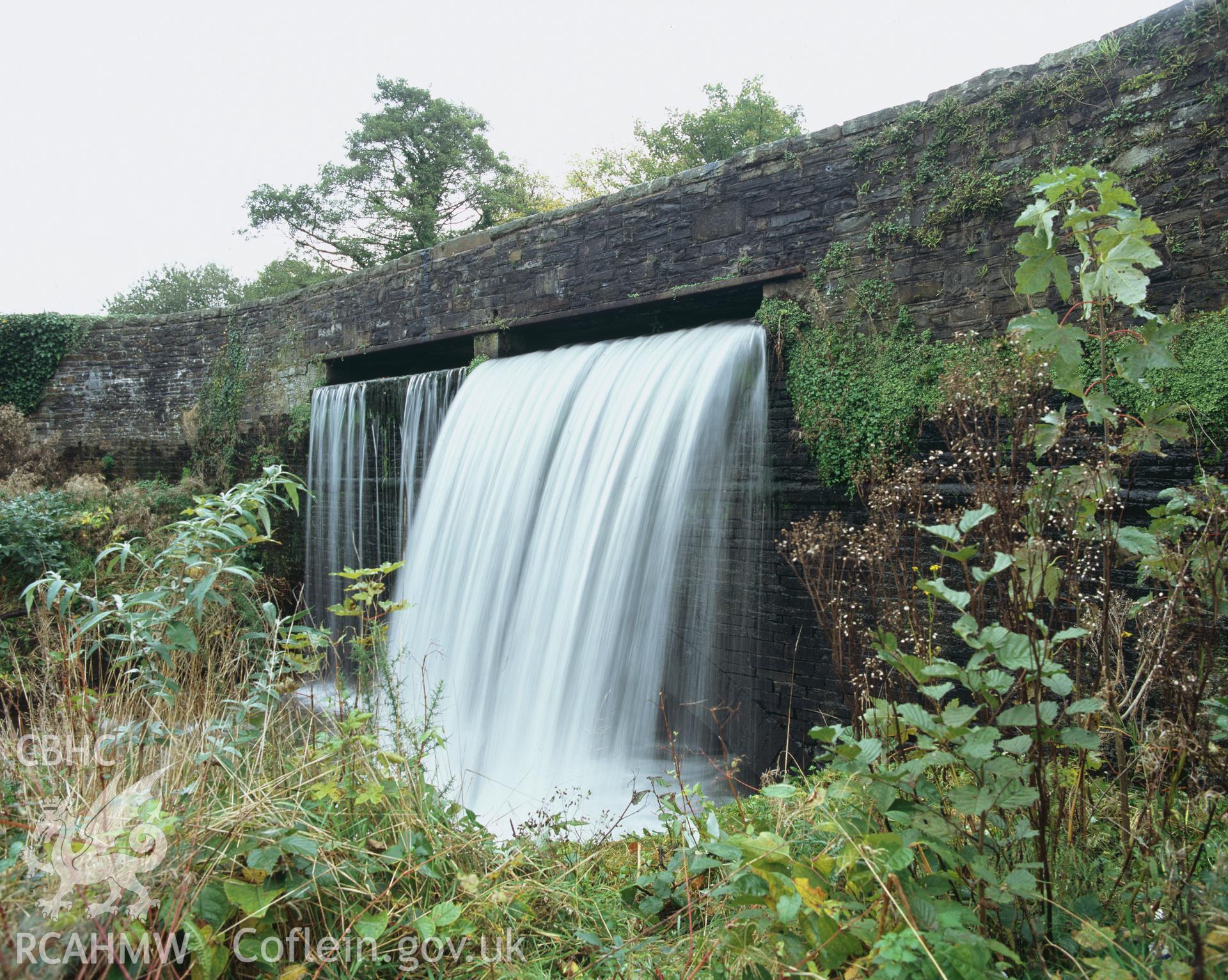 Colour transparency showing view of Lower Clydach Aqueduct, produced by Iain Wright, June 2004
