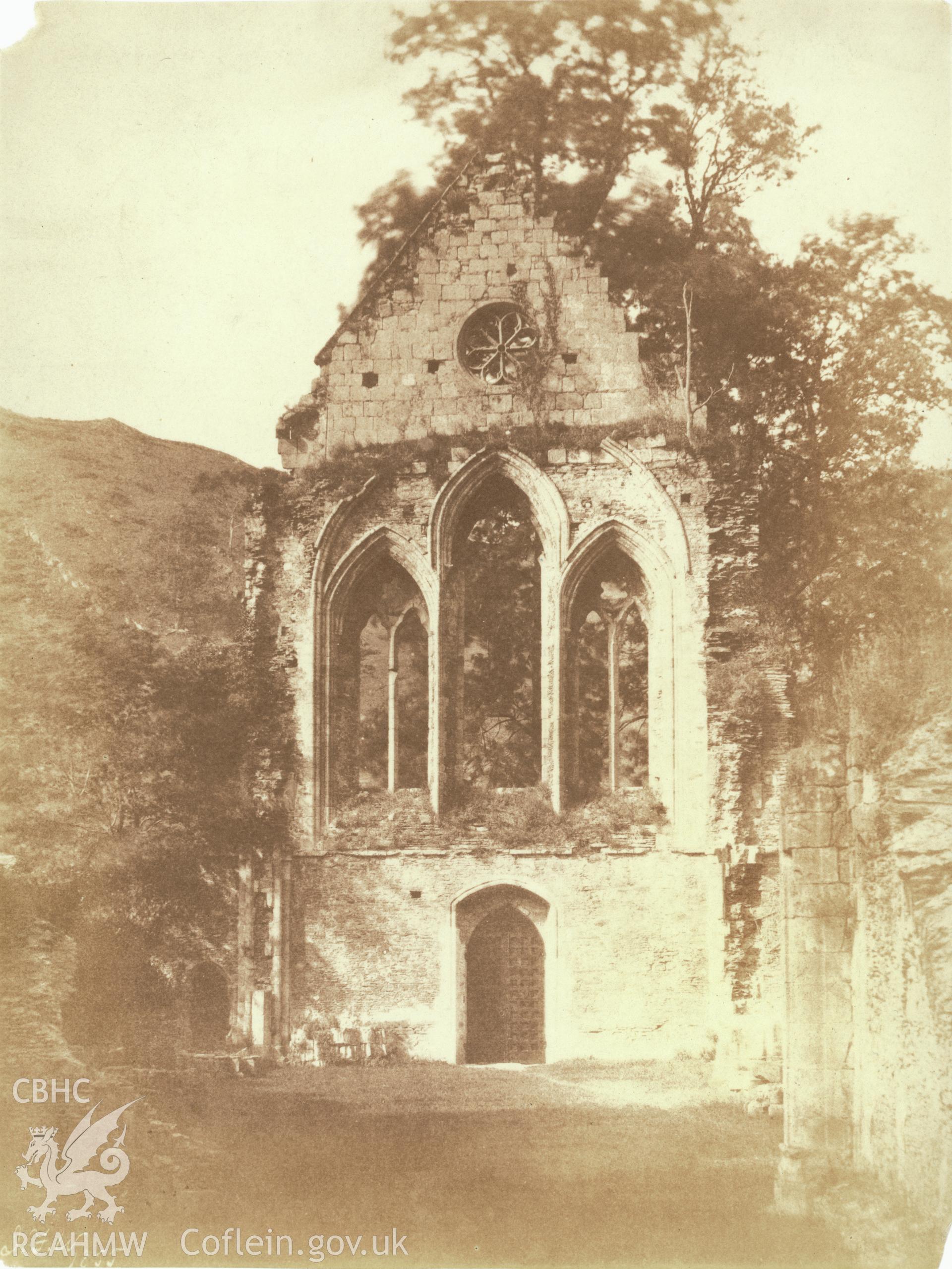 View of Valle Crucis Abbey