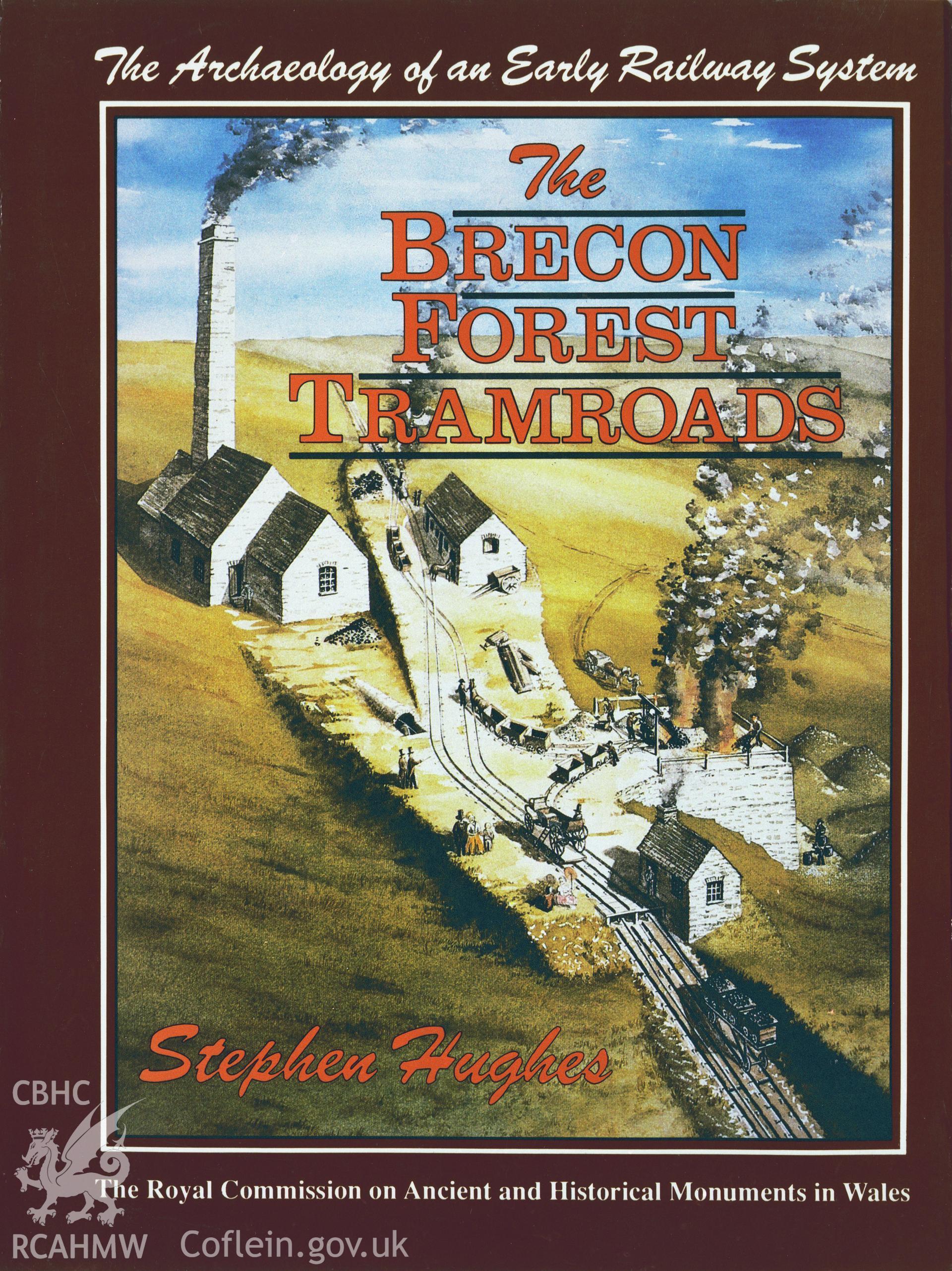 Colour transparency of the cover of the RCAHMW Publication of The Brecon Forest Tramroads, An Archaeology of an Early Railway System by Stephen Hughes.