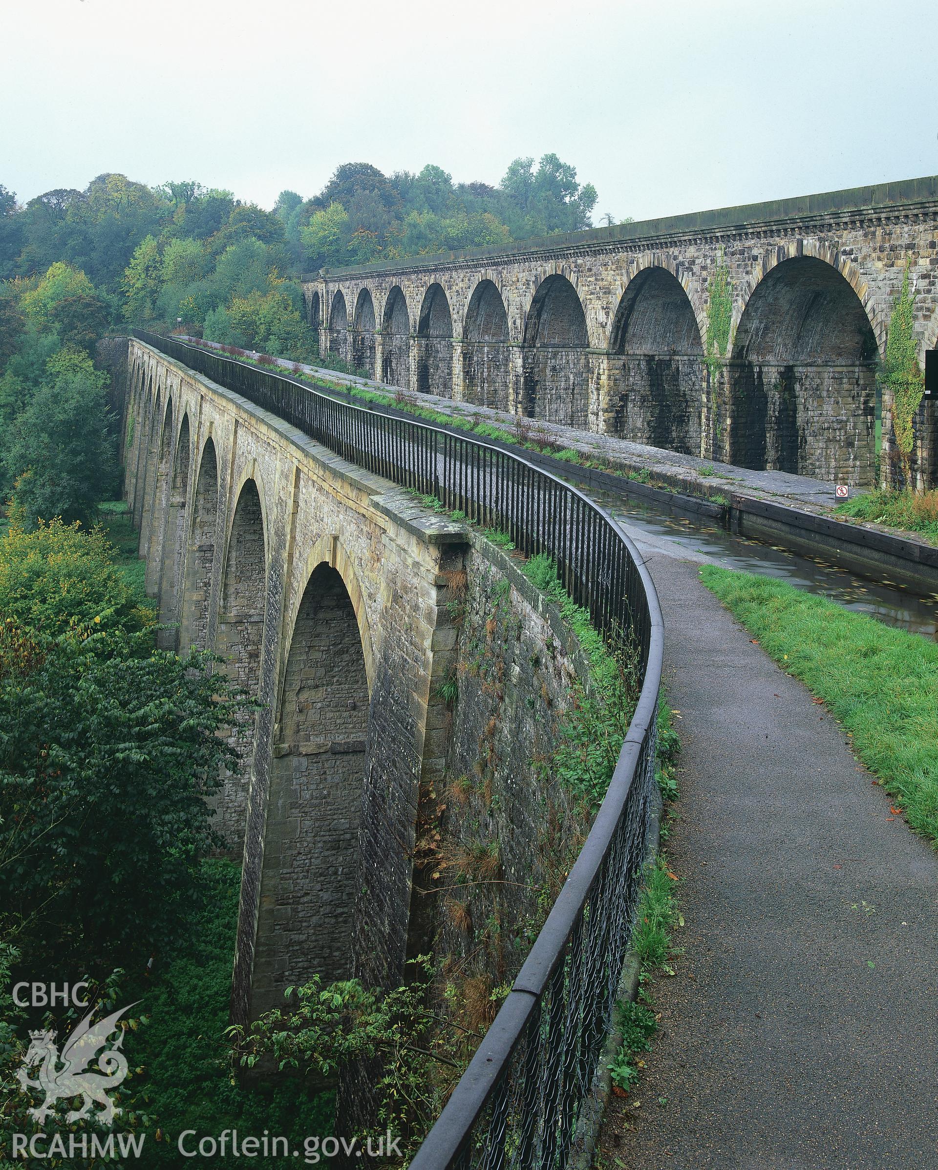 RCAHMW colour transparency of Chirk Aqueduct