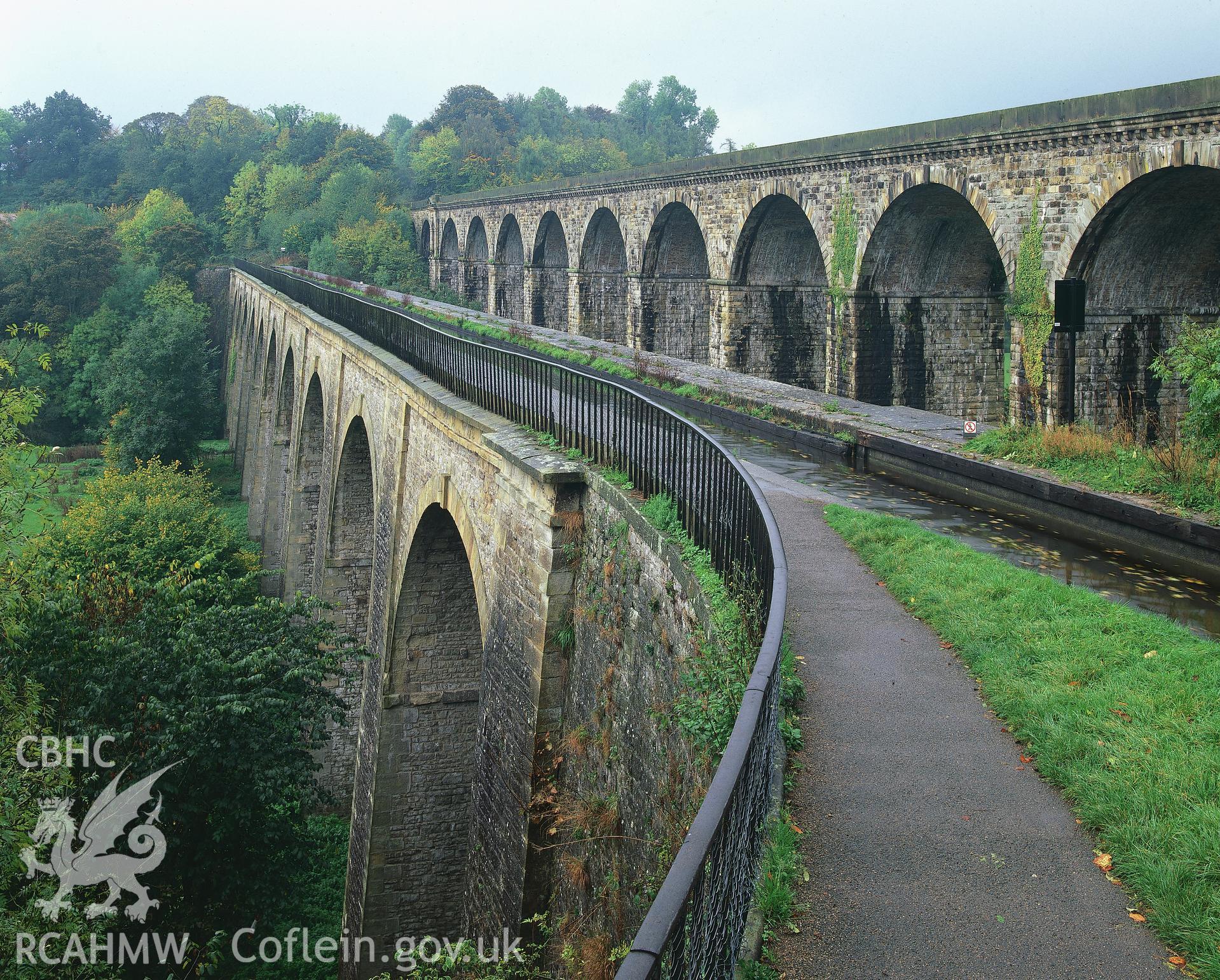 RCAHMW colour transparency of Chirk Aqueduct