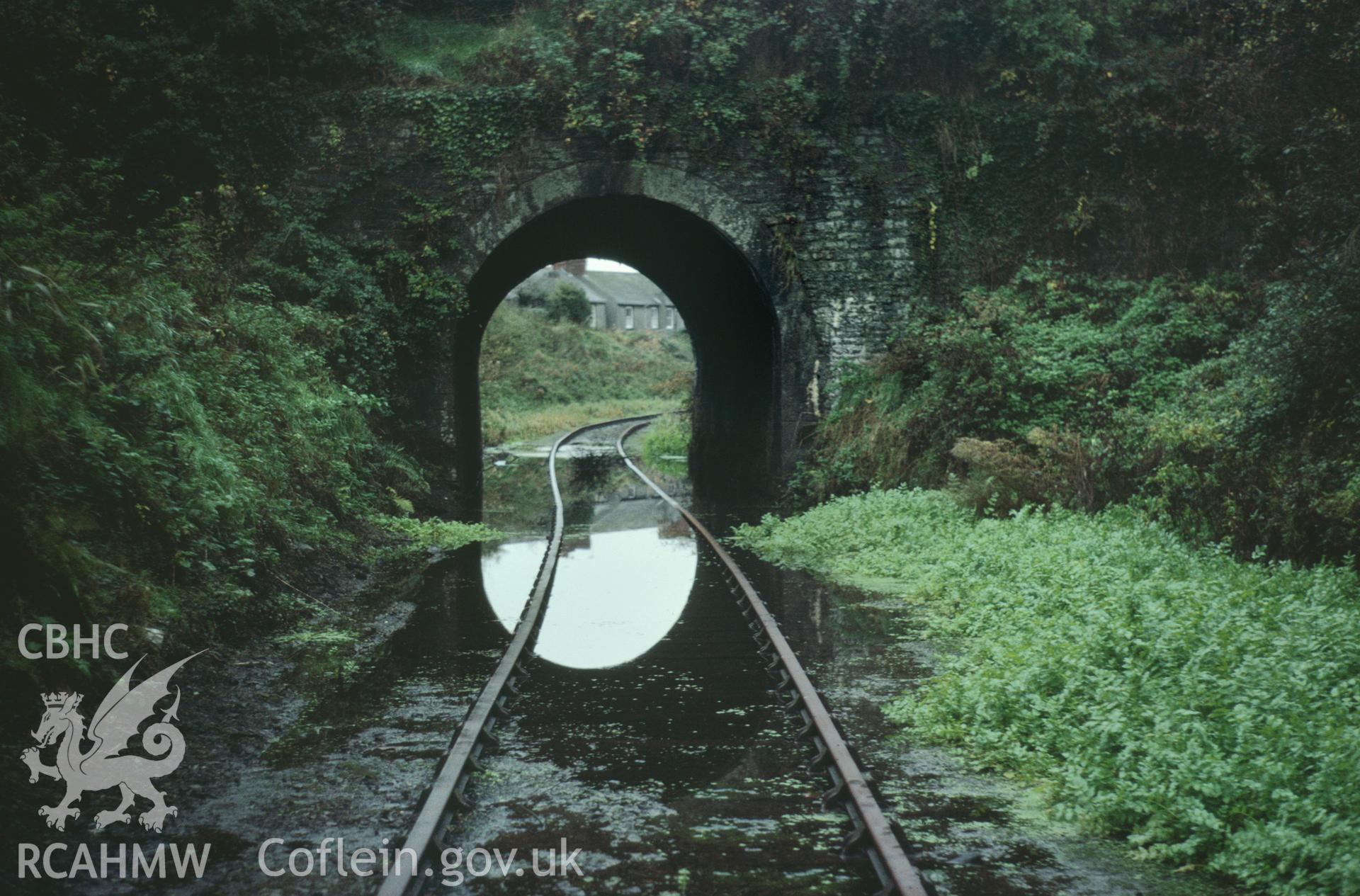 35mm colour slide showing Stanley's Bridge, Burry Port and Gwendraeth Valley Railway, Carmarthenshire by Dylan Roberts.
