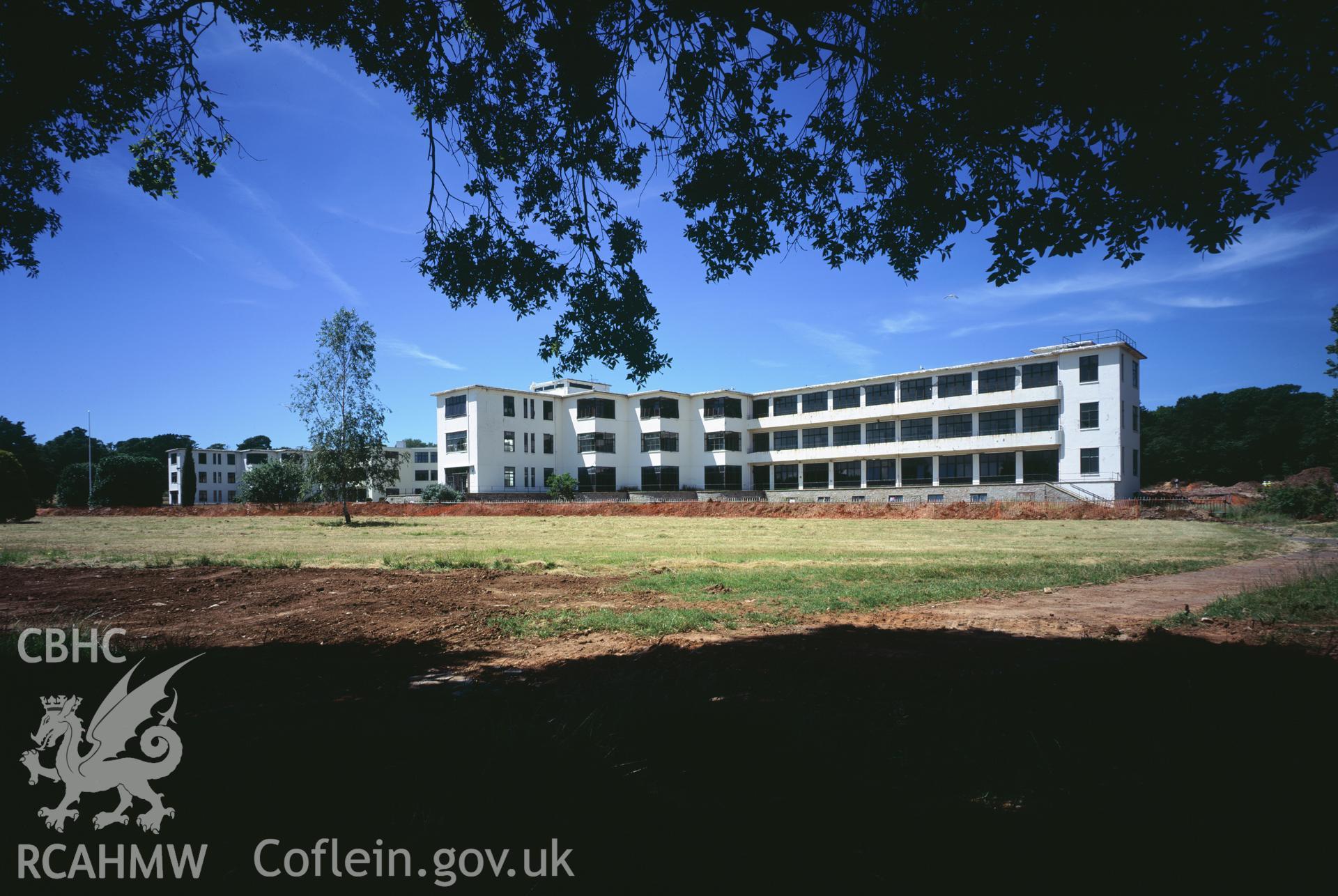 RCAHMW colour transparency showing Sully Hospital taken by I.N. Wright, June 2005
