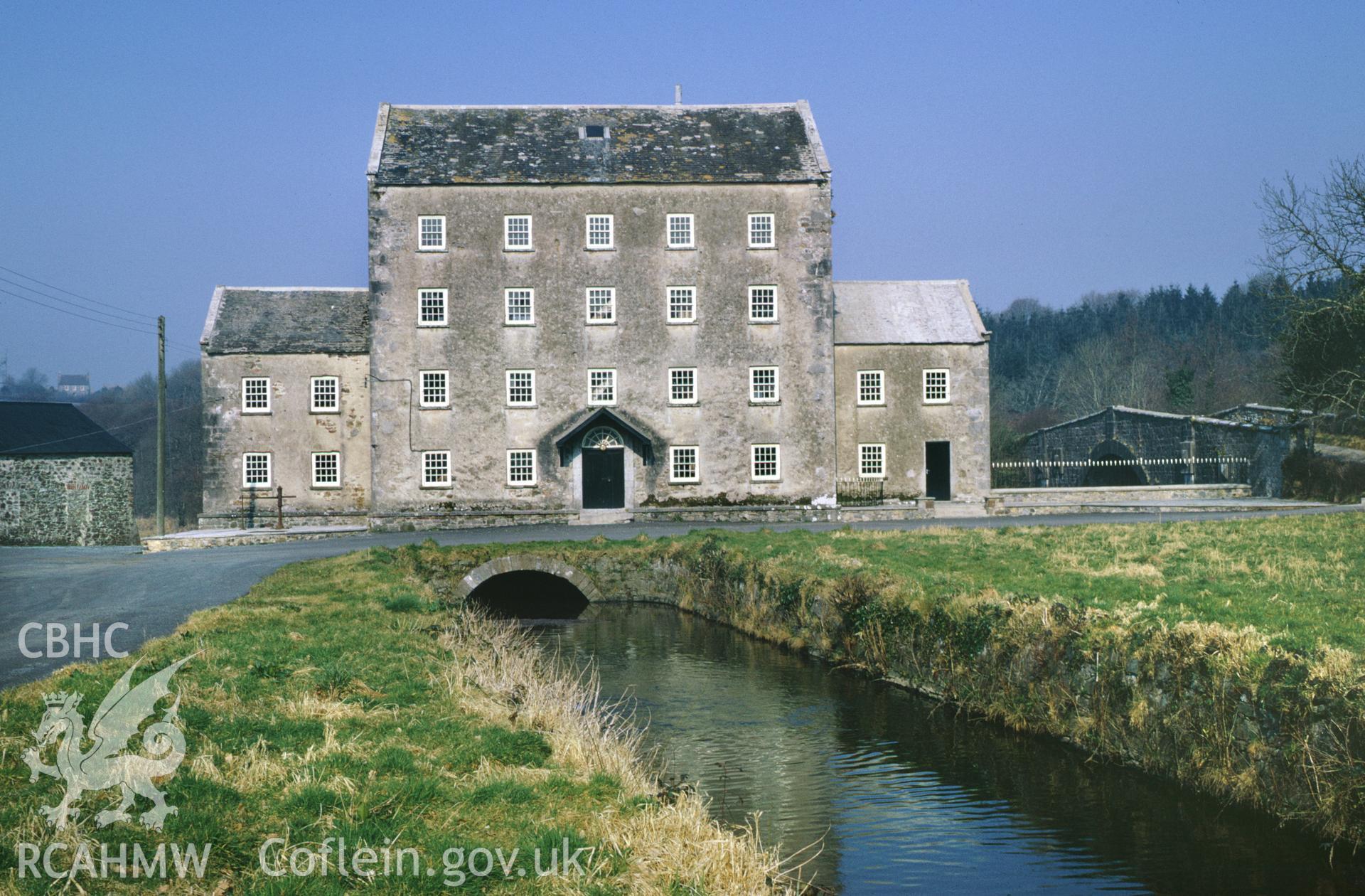 35mm colour slide showing Blackpool Mill, Pembrokshire by Dylan Roberts.