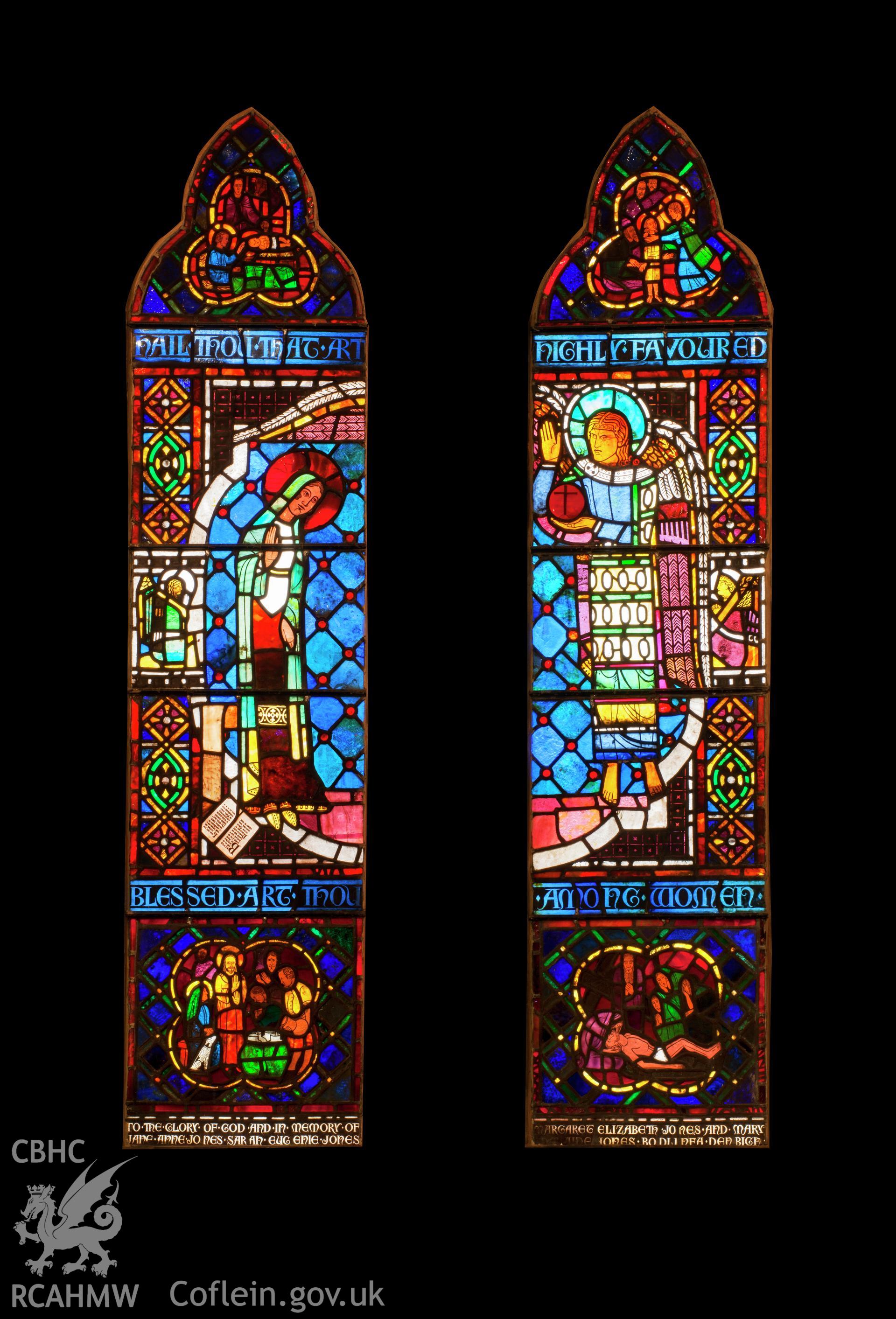 Jones stained glass memorial window