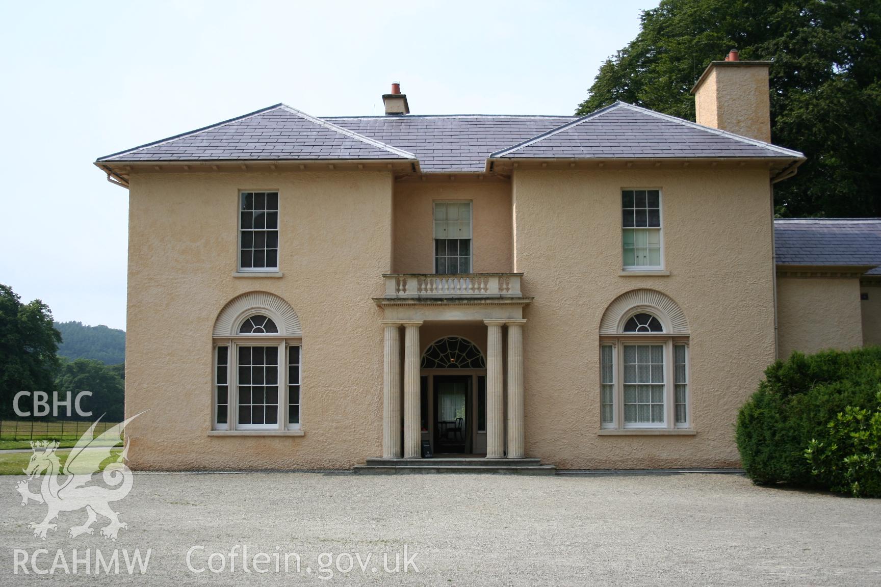 View of Llanaeron House from the southeast, taken by Brian Malaws on 01 July 2006.