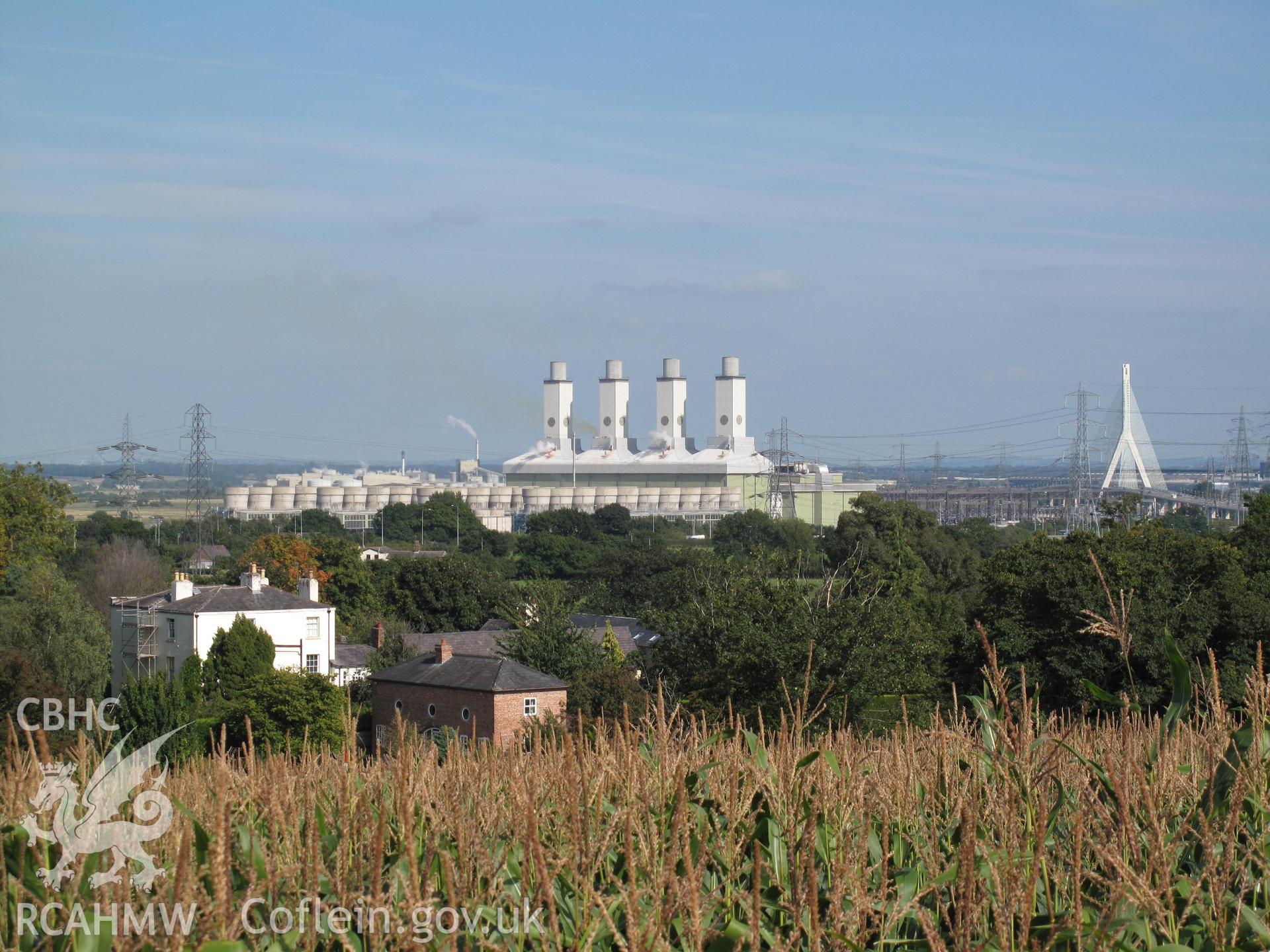 Connah's Quay Power Station from the west, taken by Brian Malaws on 03 September 2010.