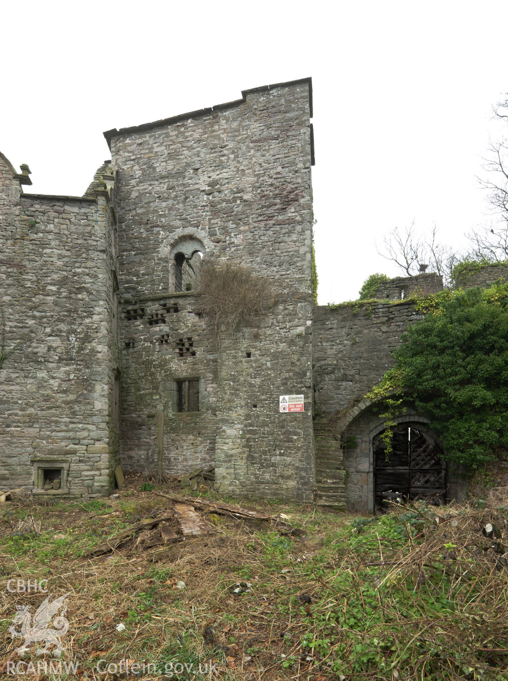 Keep and gatehouse from the south.