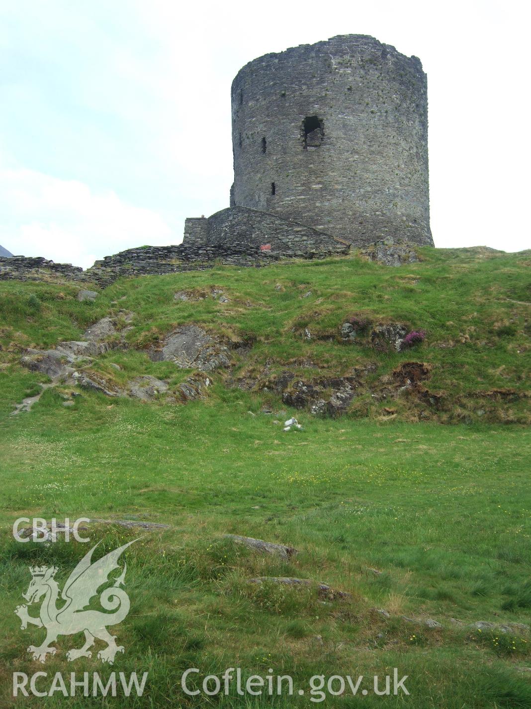 View of Dolbadarn Castle from the west, taken by A.P.Wakelin on 25 June 2009.