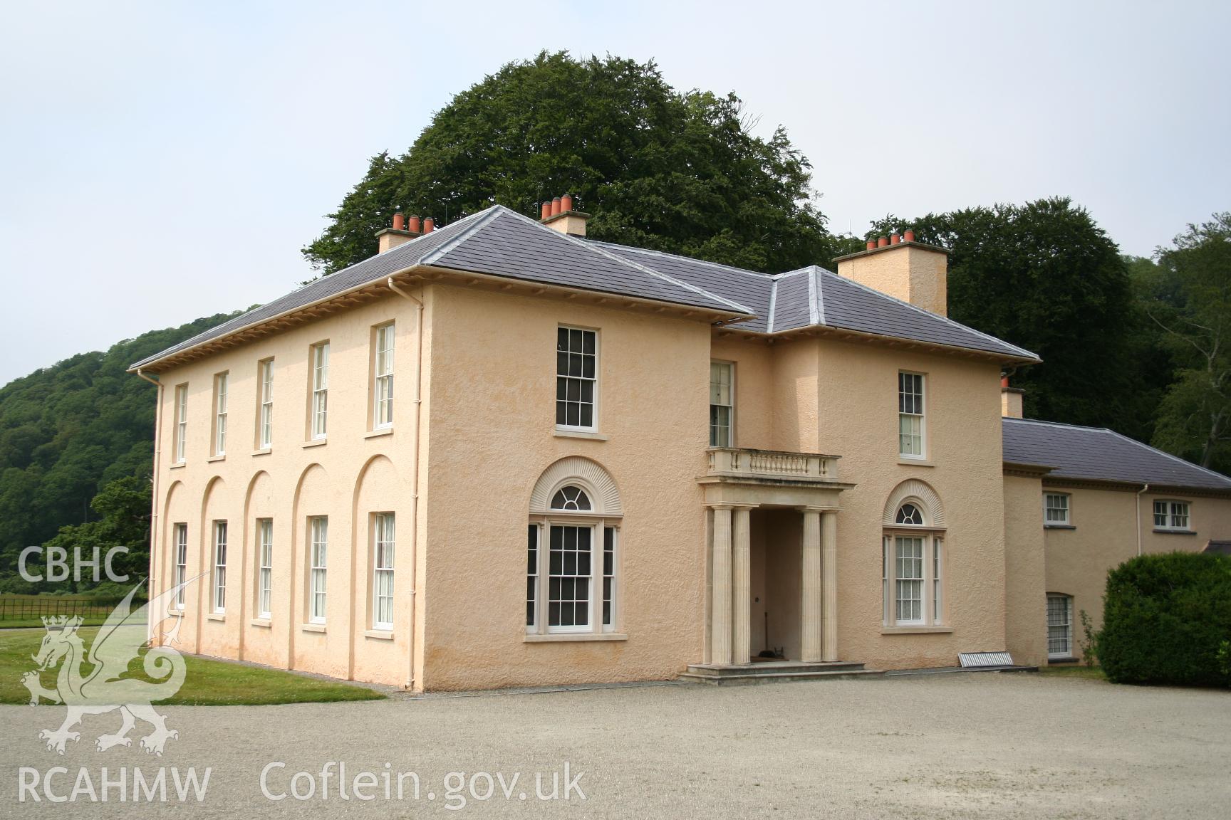 View of Llanaeron House from the south, taken by Brian Malaws on 01 July 2006.