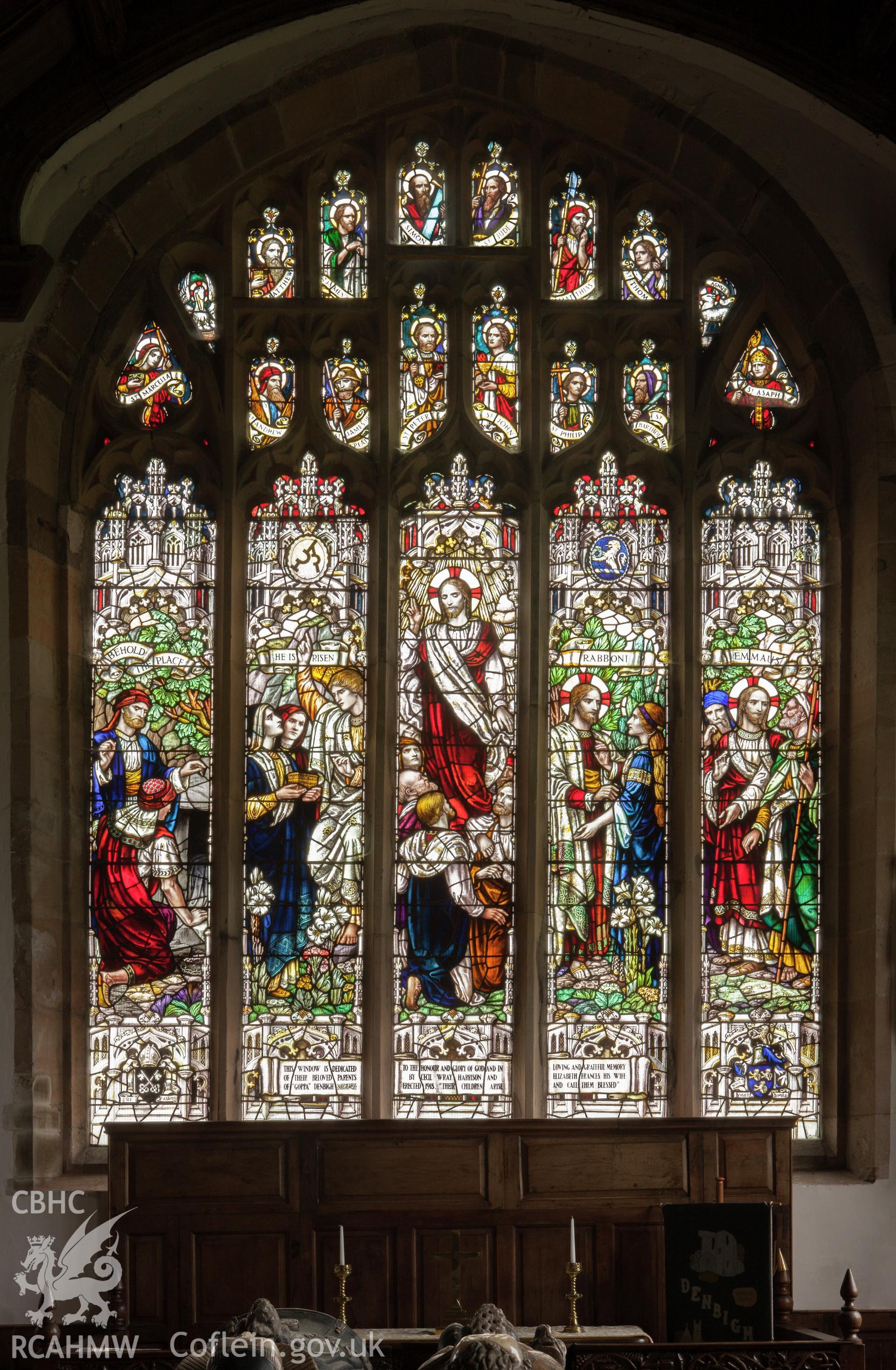 East window in south aisle.