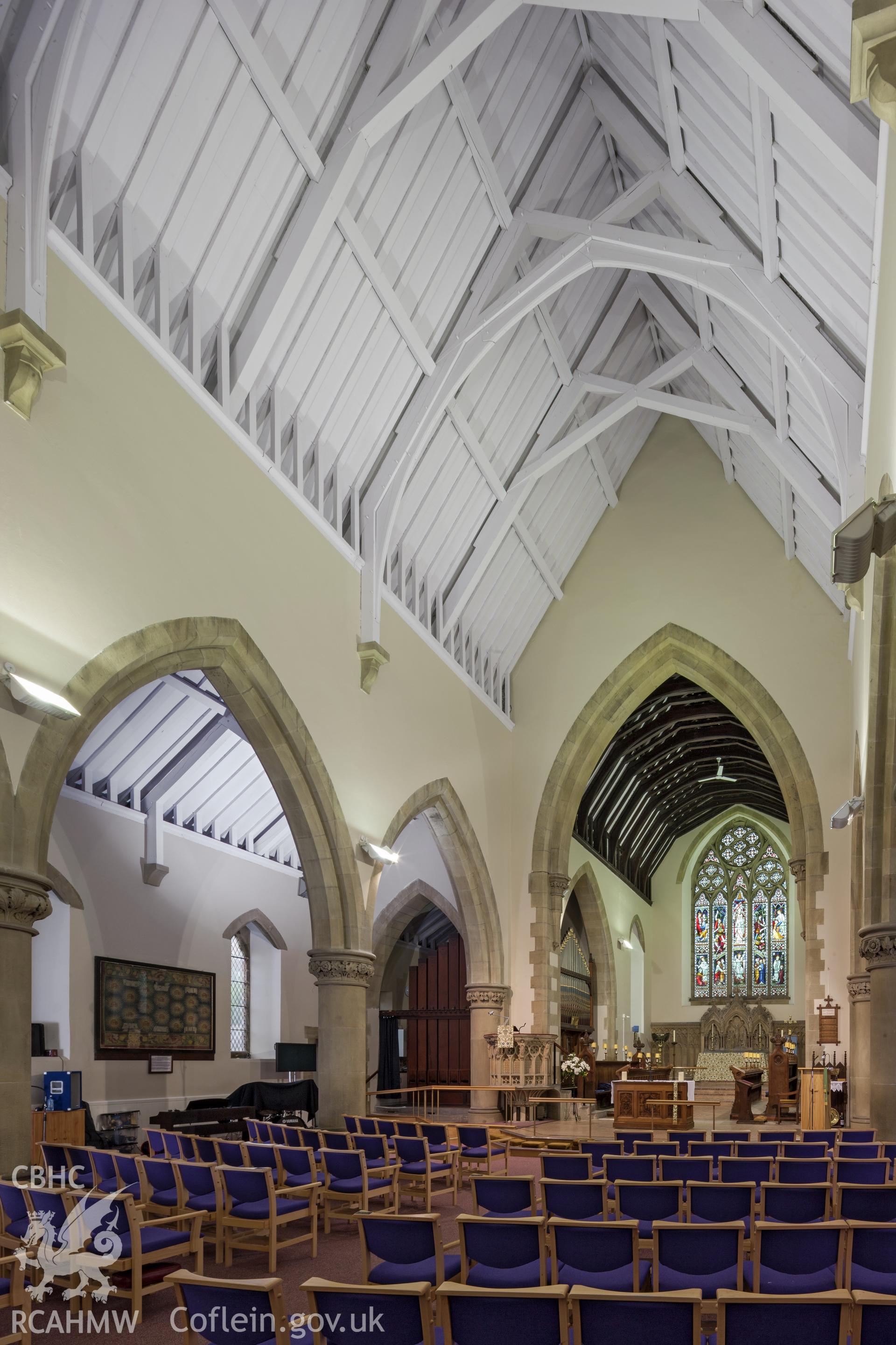Interior nave and west aisle.