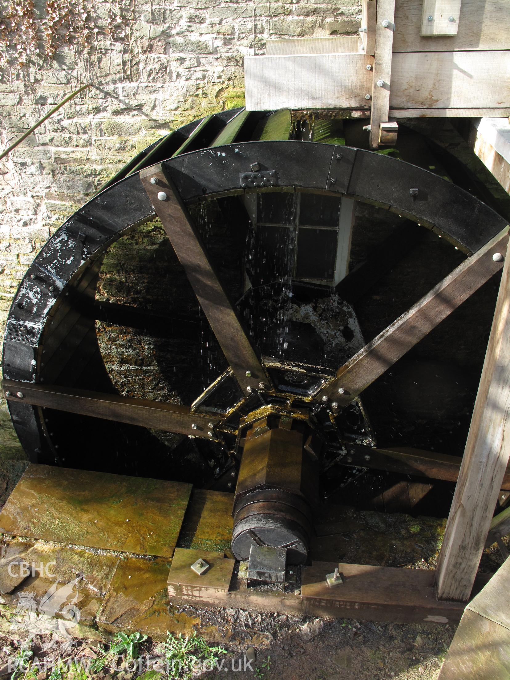 Waterwheel at Talgarth Corn Mill.