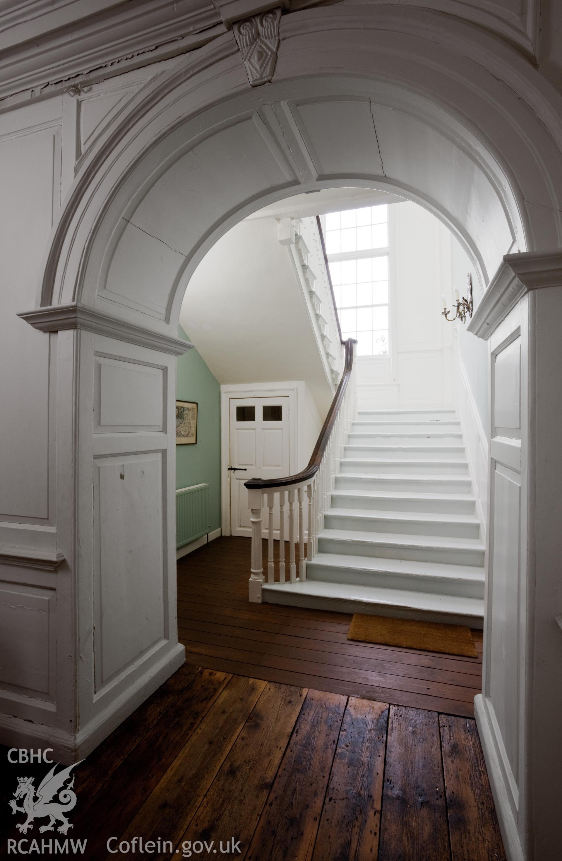 Staircase from ground floor hall.