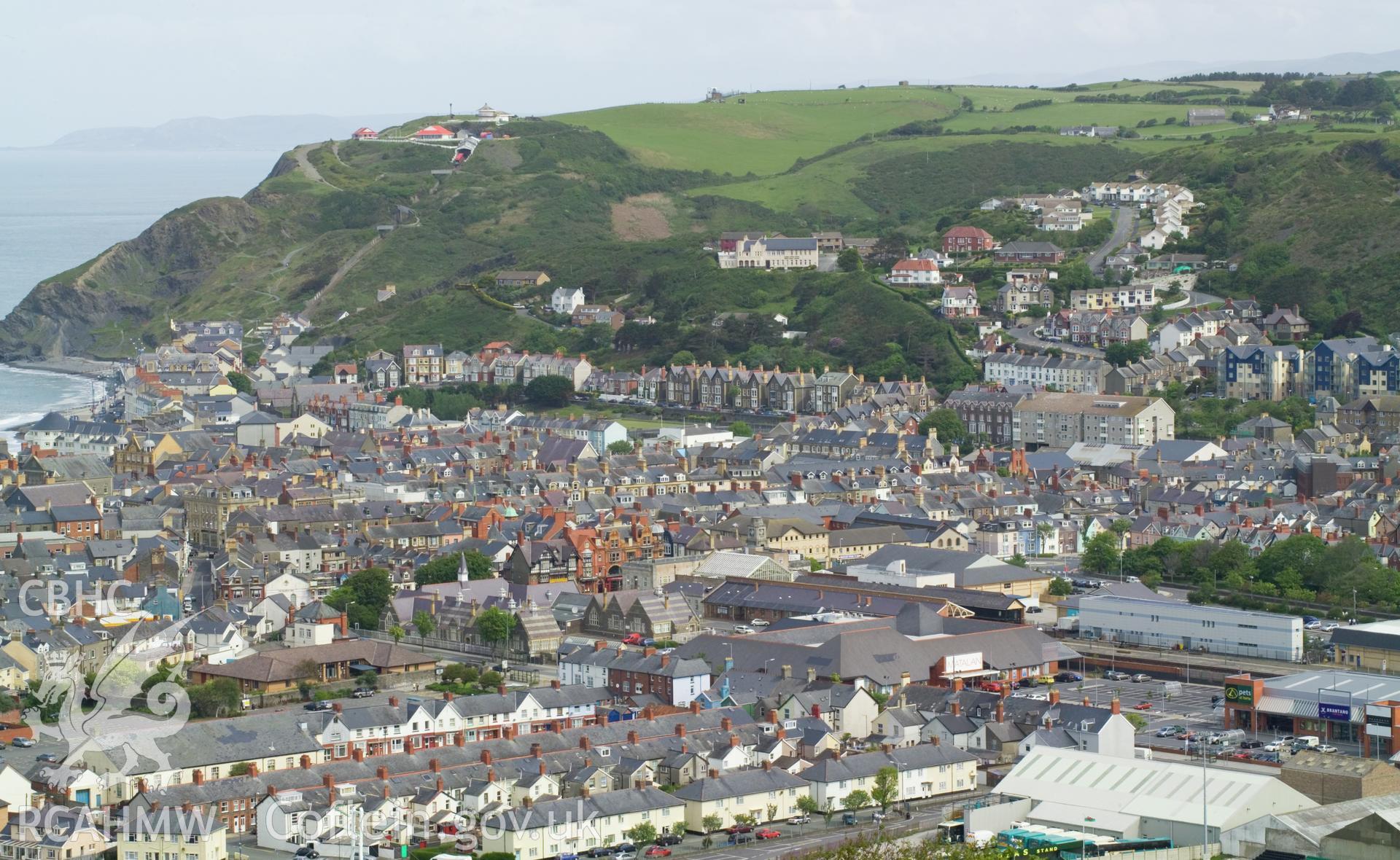 Central Aberystwyth from the south.