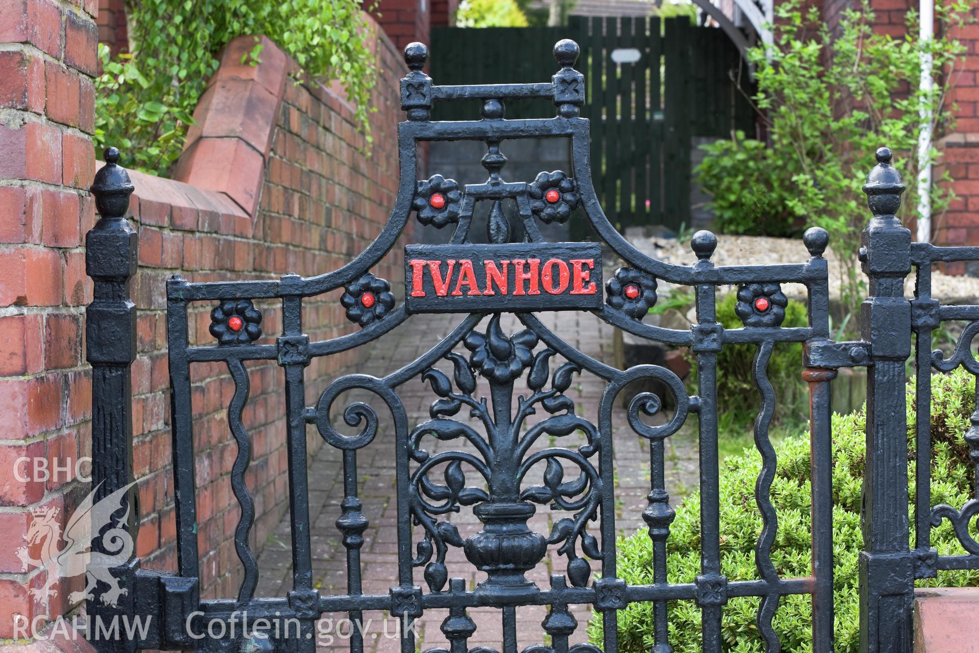 Ivanhoe, cast iron gate.