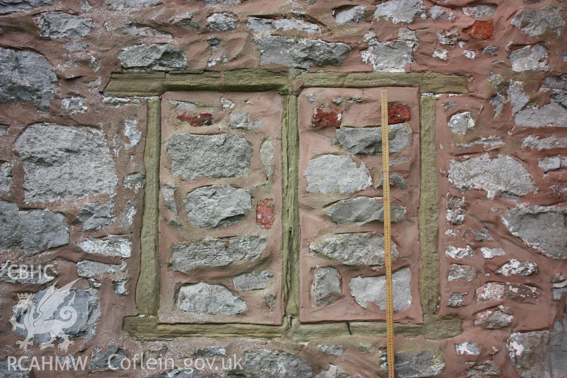 Exterior, window detail to east gable-end at ground-floor.
