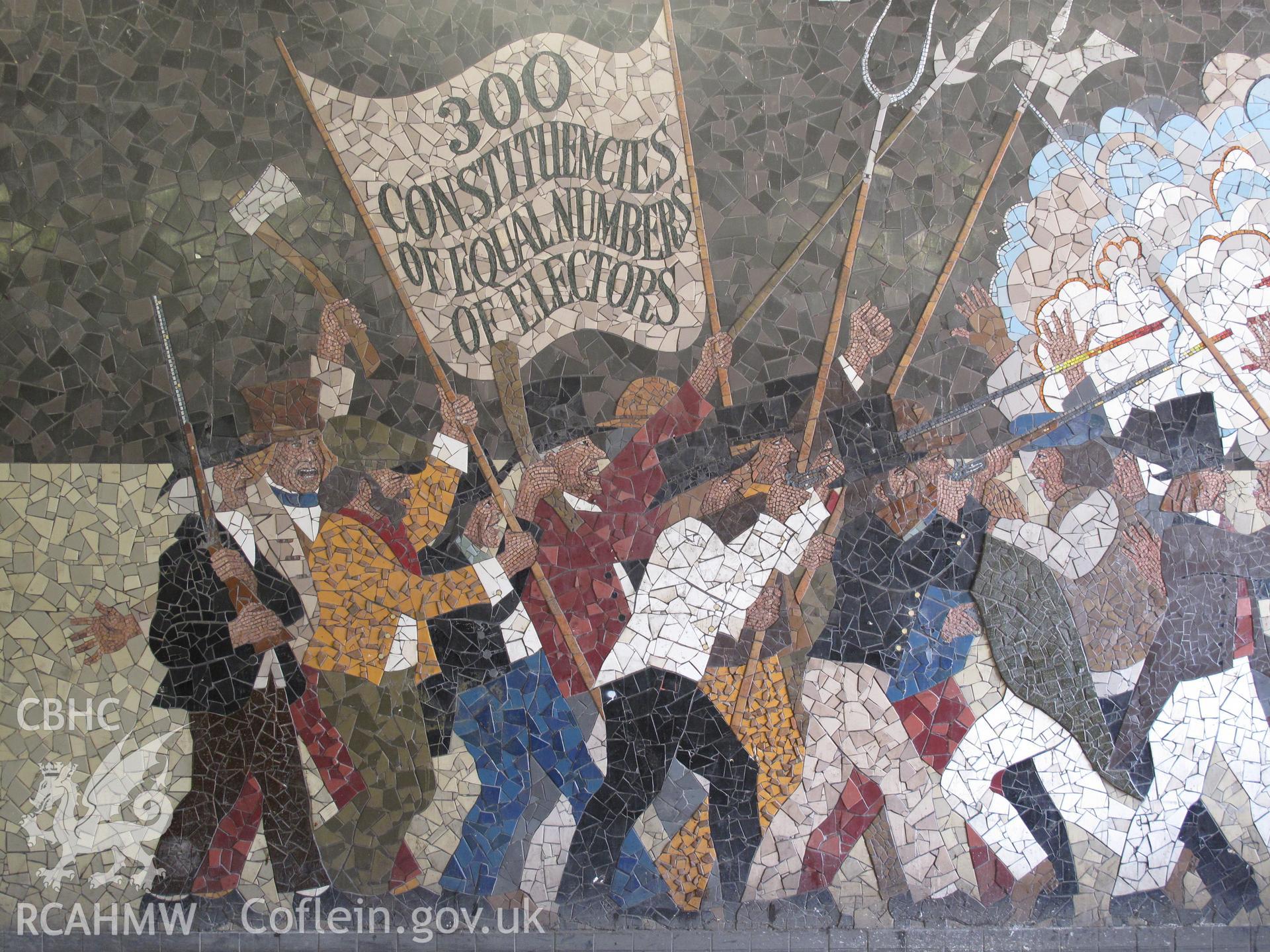 Chartist Uprising Mural, Newport, taken by Brian Malaws on 01 March 2010.