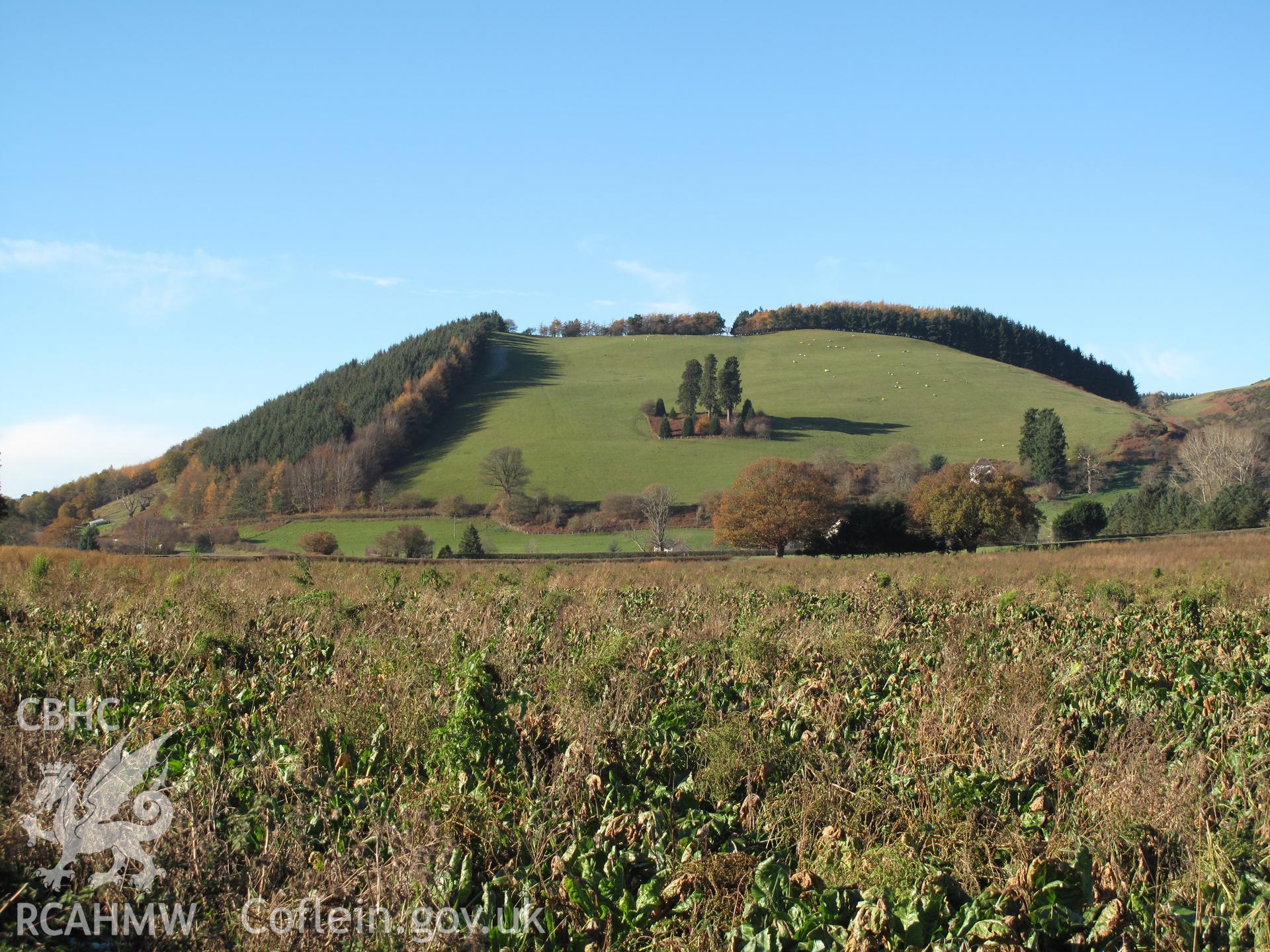 Site of the Battle of Pilleth from the east, taken by Brian Malaws on 15 November 2010.