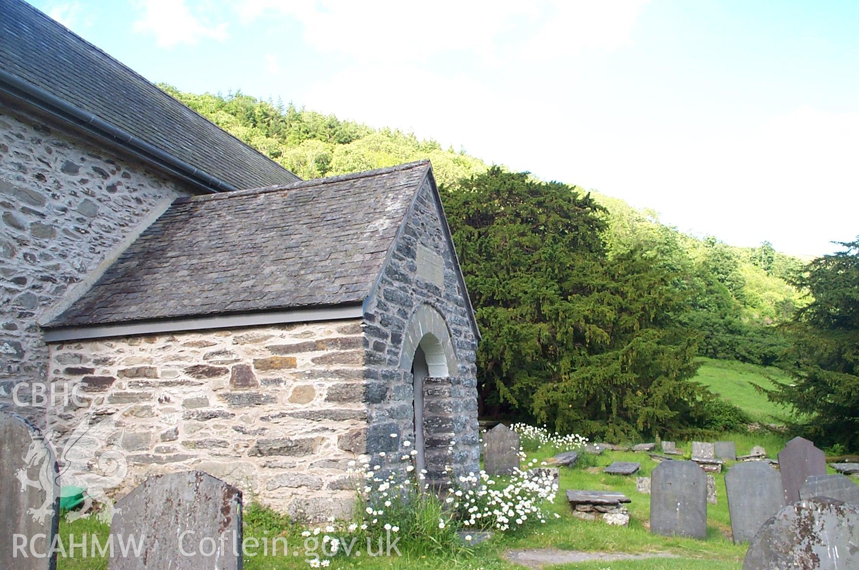 Digital photograph of St Melangell' S Church taken on 12/06/2003 by Oxford Archaeology North during the Dyffryn Tanat Upland Survey