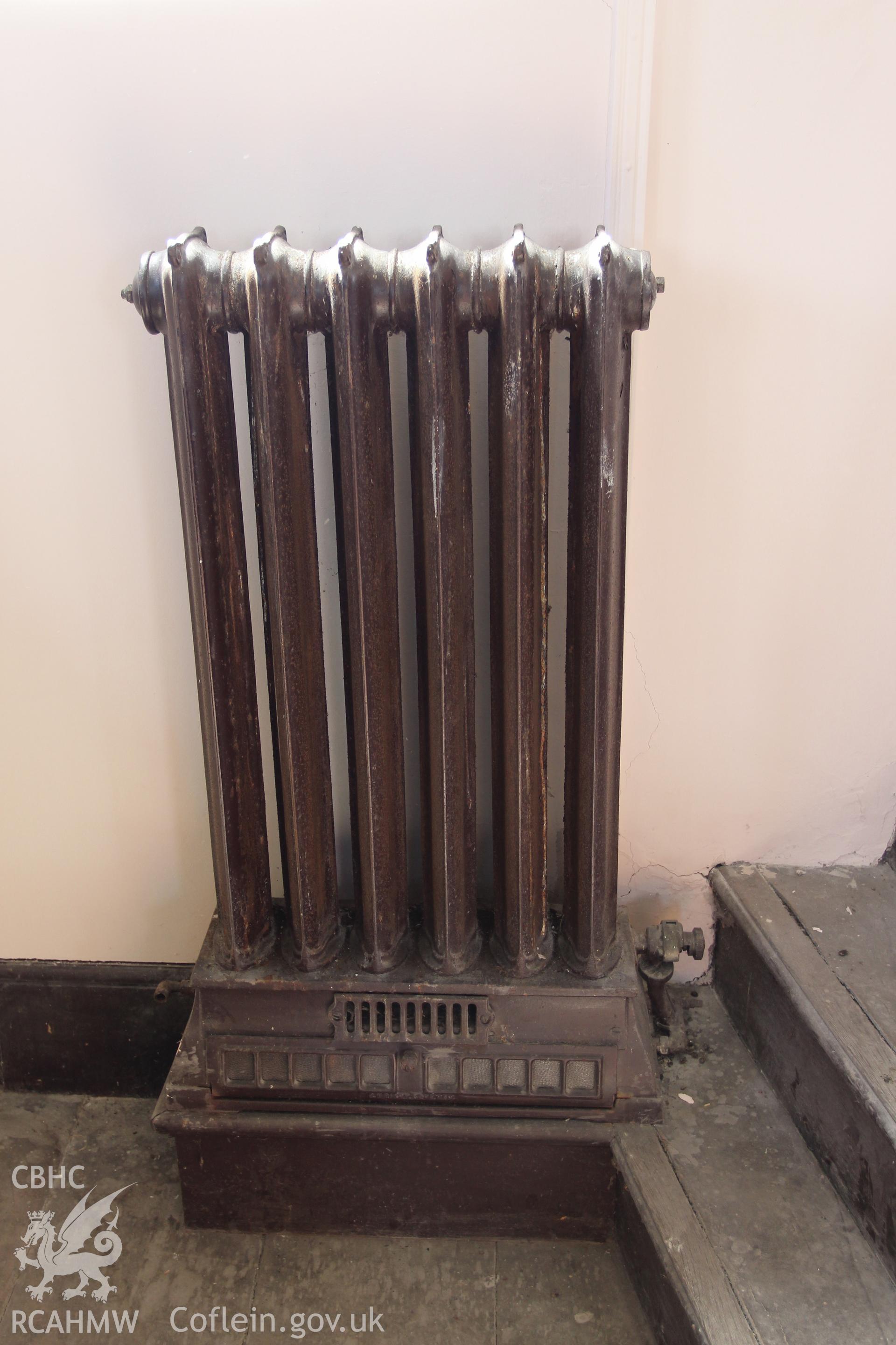 Detail of first floor radiator
