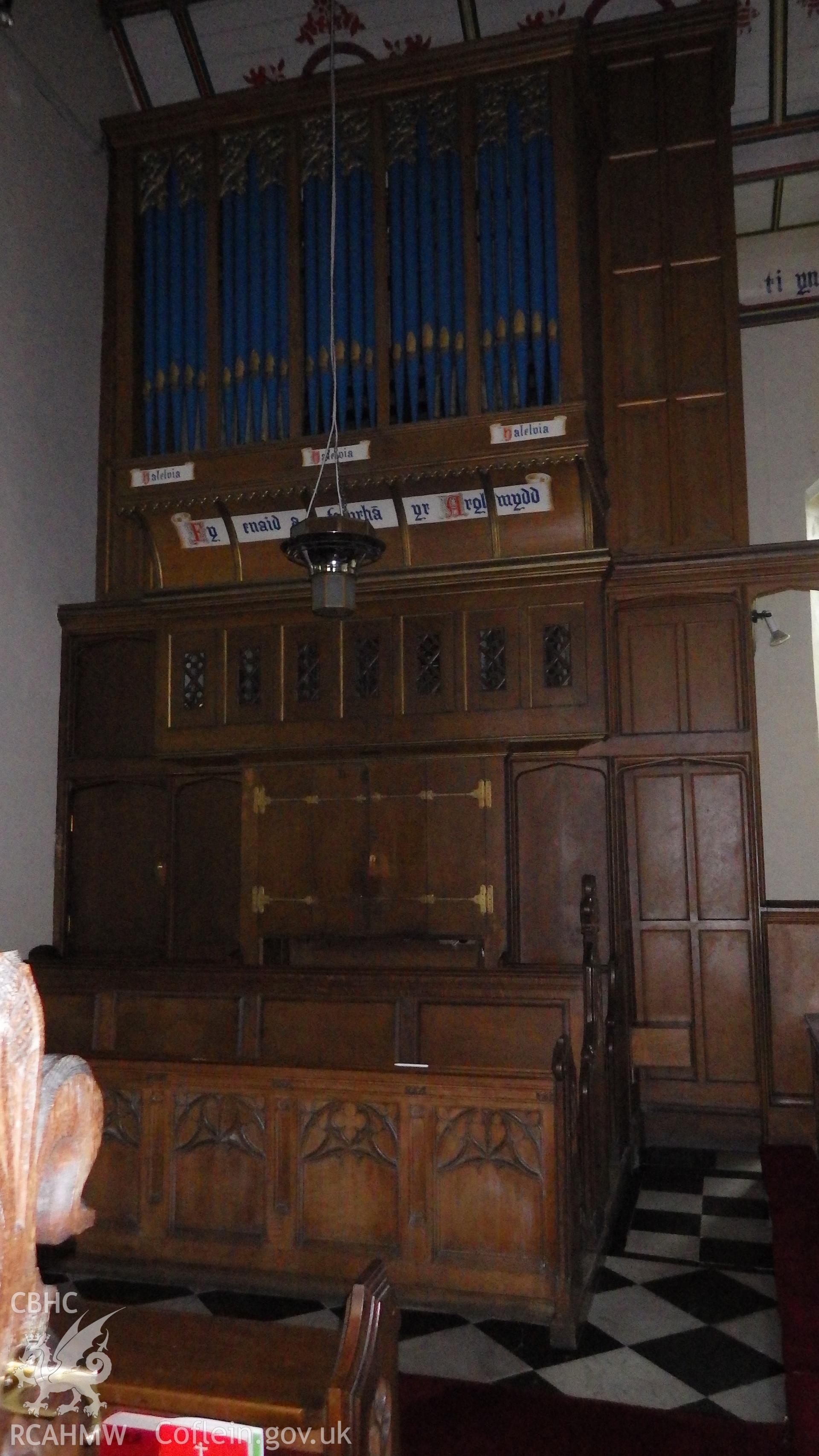 Organ and choir stalls in northeast corner of chancel