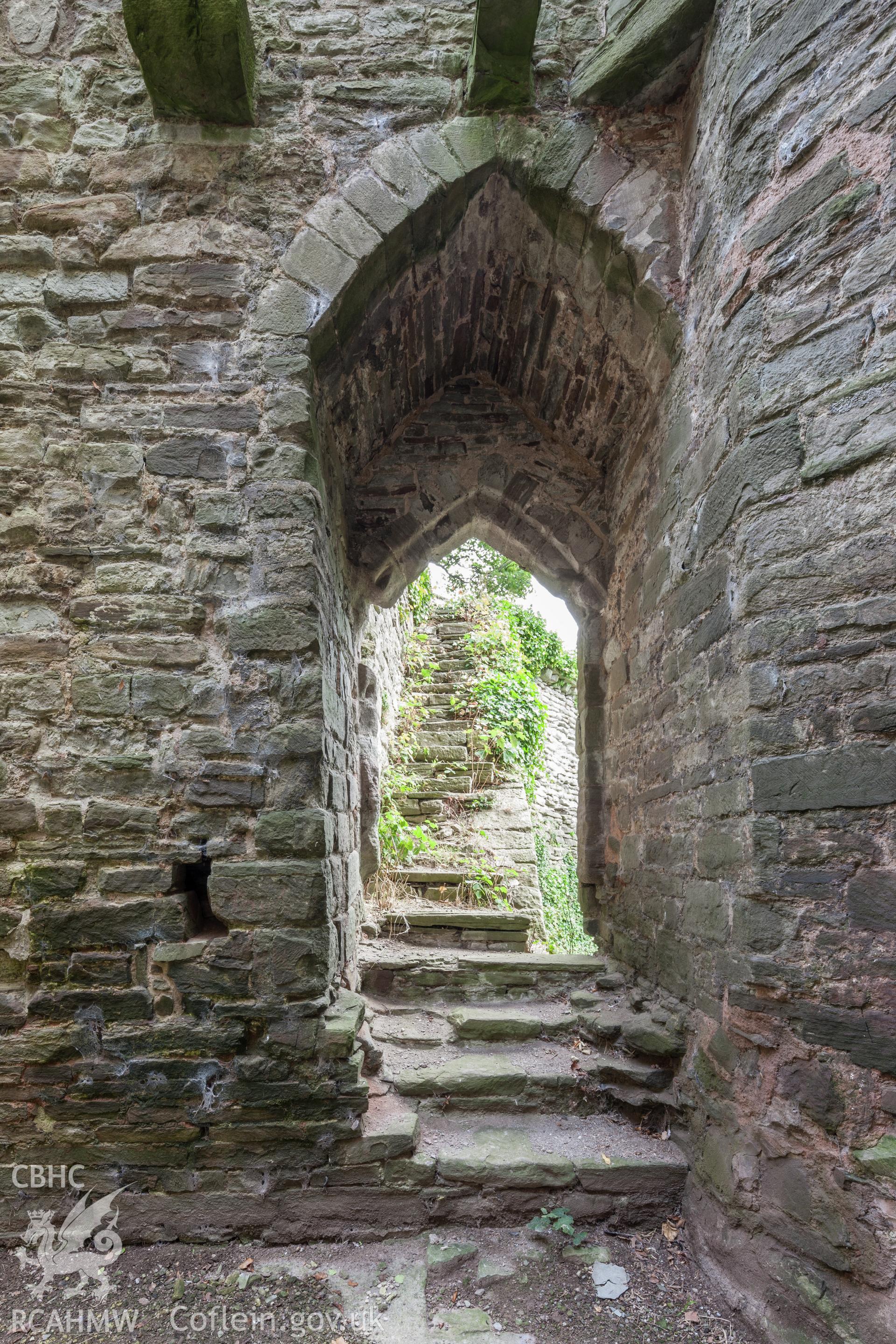 Doorway from tower to wall walk