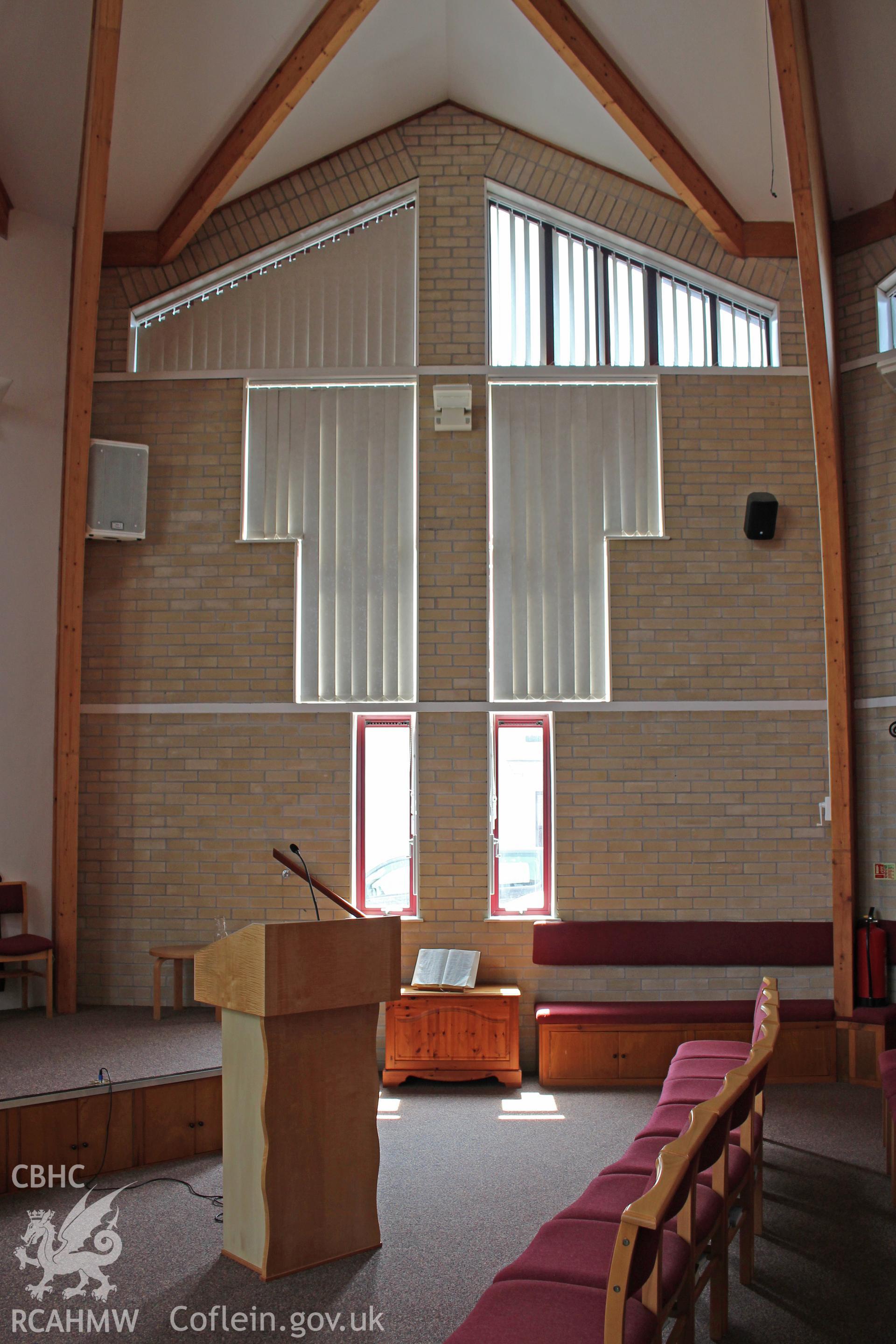 Manselton URC Chapel, Swansea, detail of south window