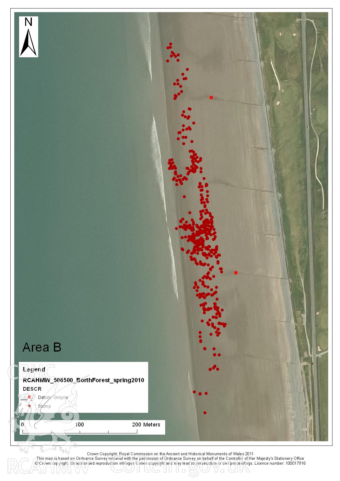 Digital image relating to Level 1 Survey, Borth Submerged Forest: Area B.
