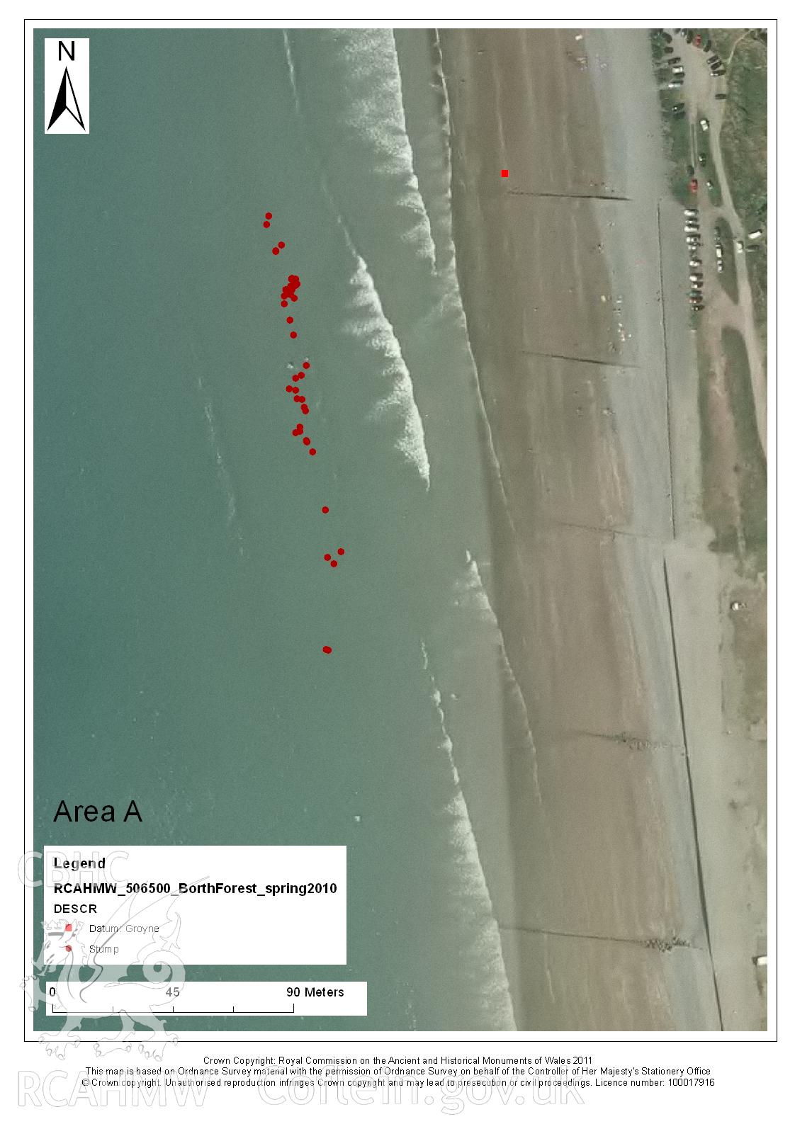 Digital image relating to Level 1 Survey, Borth Submerged Forest: Area A.