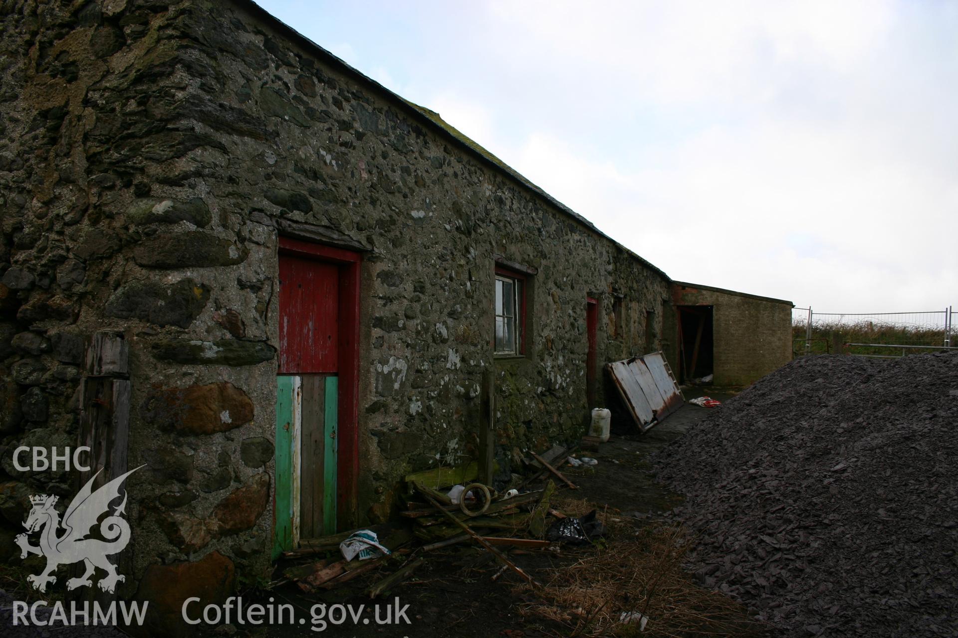Borthwen Farmstead, Llanfaethlu; digital photograph received in the course of Emergency Recording case ref no RCS2/1/1058.