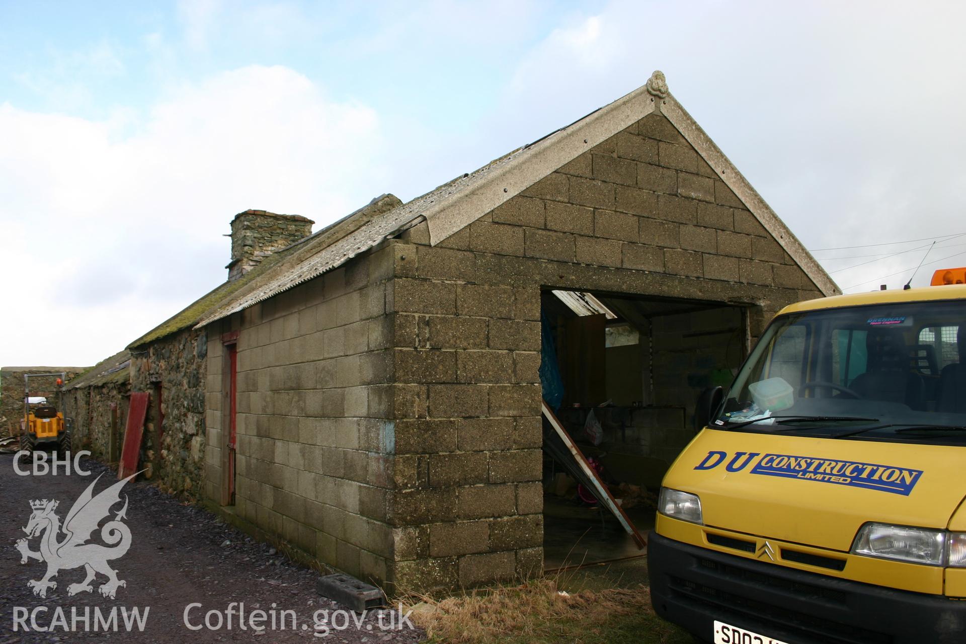 Borthwen Farmstead, Llanfaethlu; digital photograph received in the course of Emergency Recording case ref no RCS2/1/1058.