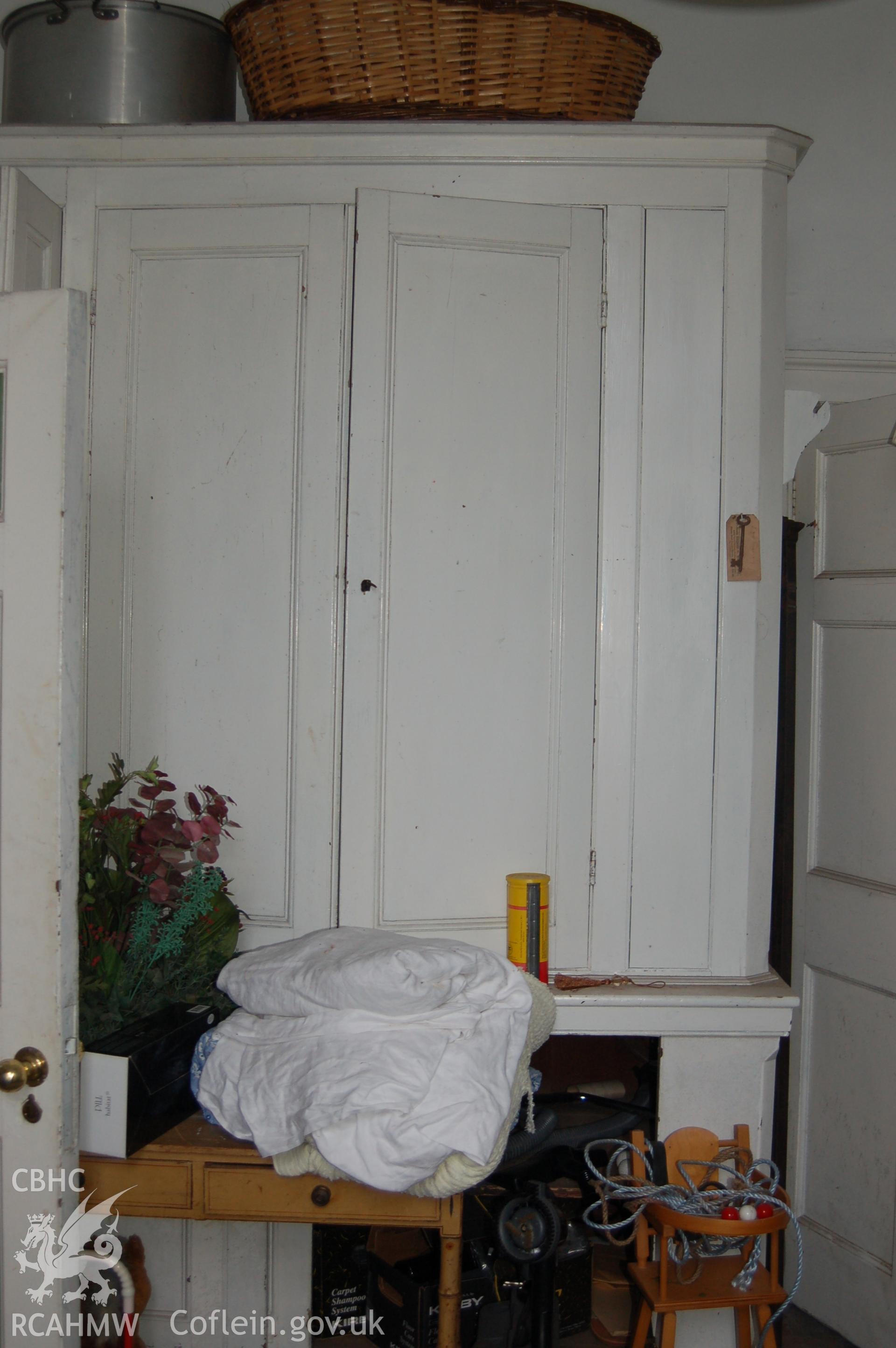 Digital colour photograph showing Iscoyd Park (interior, painted cupboards),  received in the course of Emergency Recording case ref no RCS2/1/2257.
