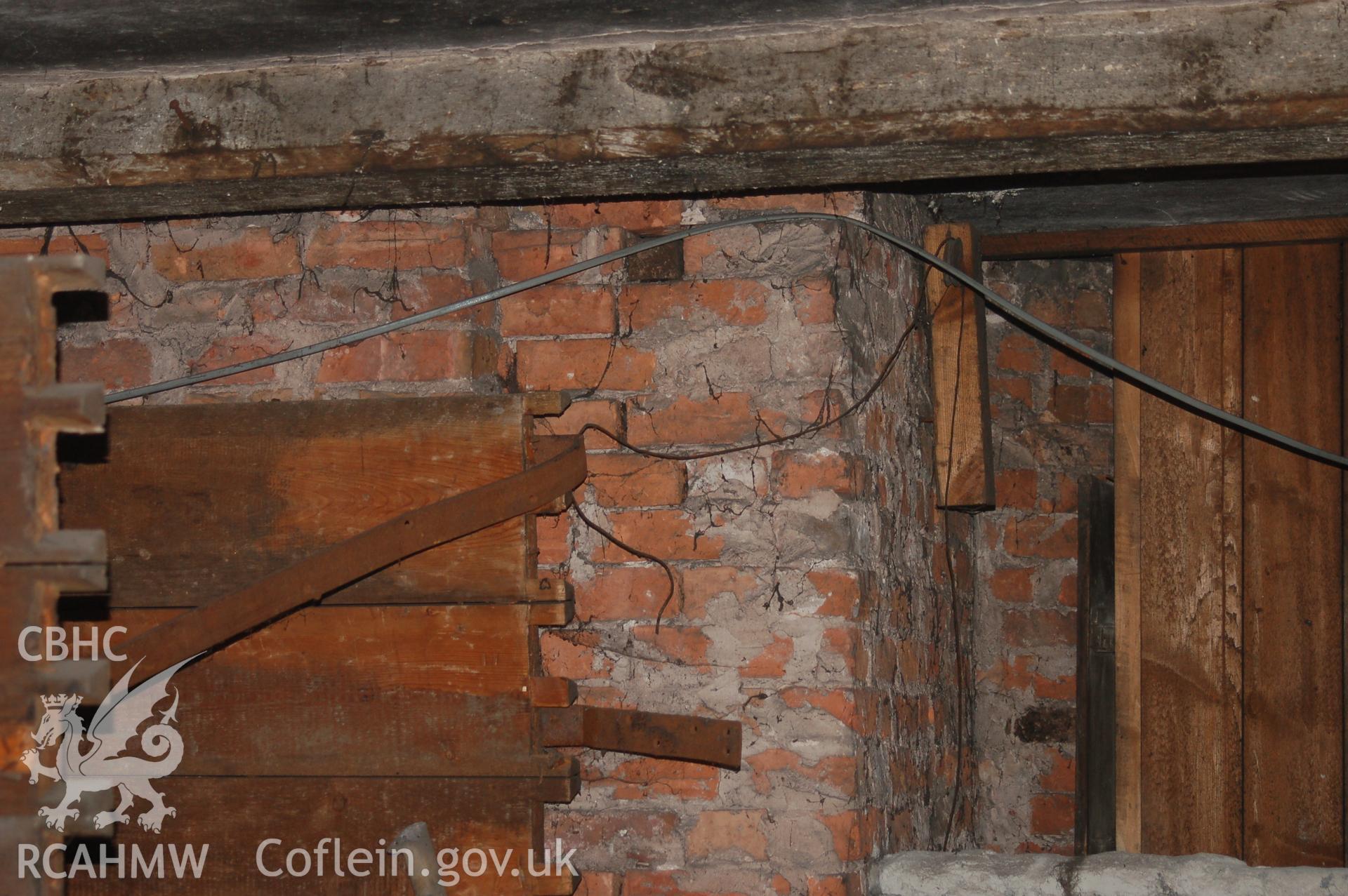 Digital colour photograph showing Iscoyd Park (interior, outbuilding),  received in the course of Emergency Recording case ref no RCS2/1/2257.