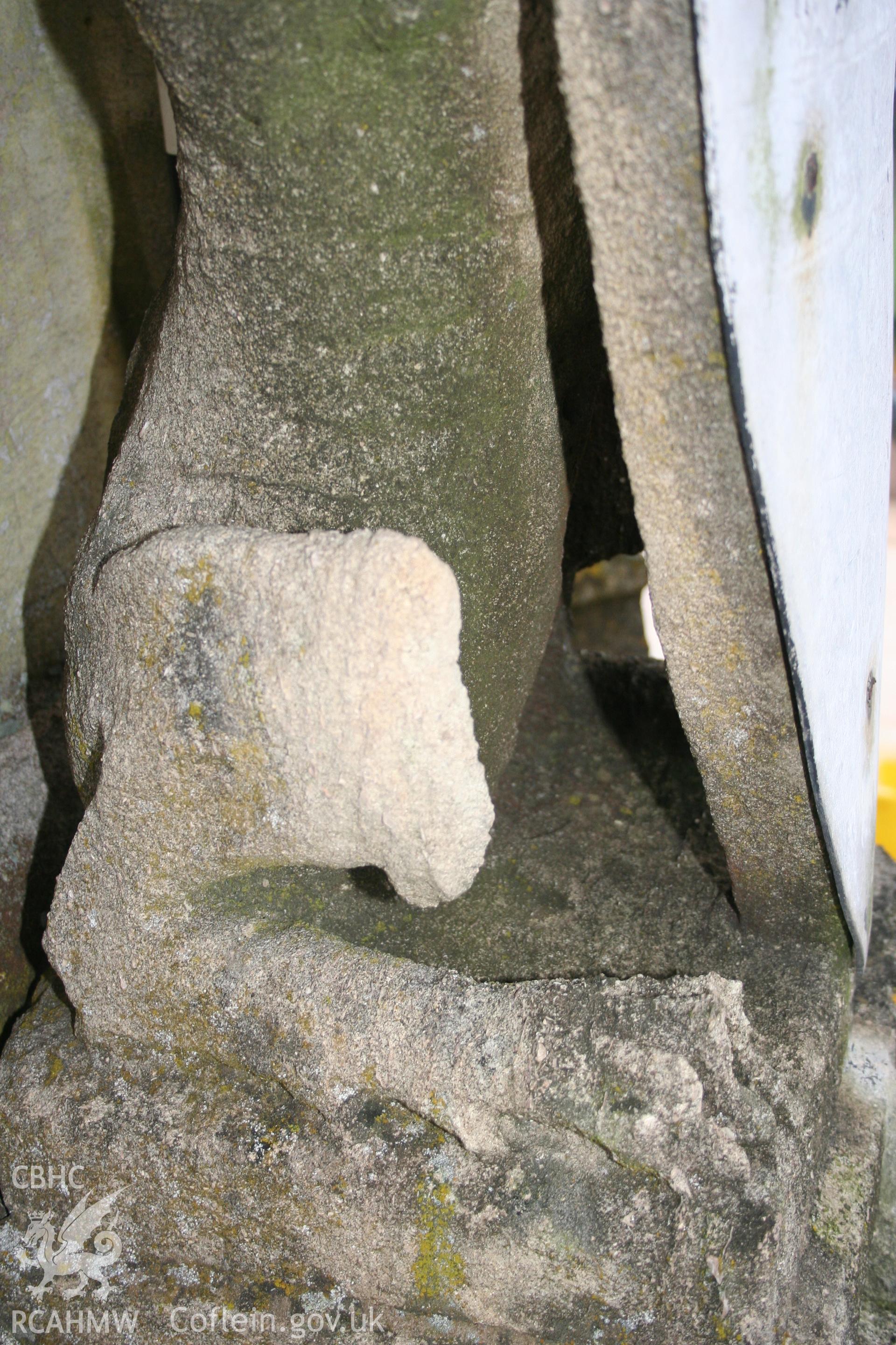 Sculptural detail on the Cornewall Lewis Memorial at New Radnor, taken by Cy Griffiths of Powys County Council, November 2011
