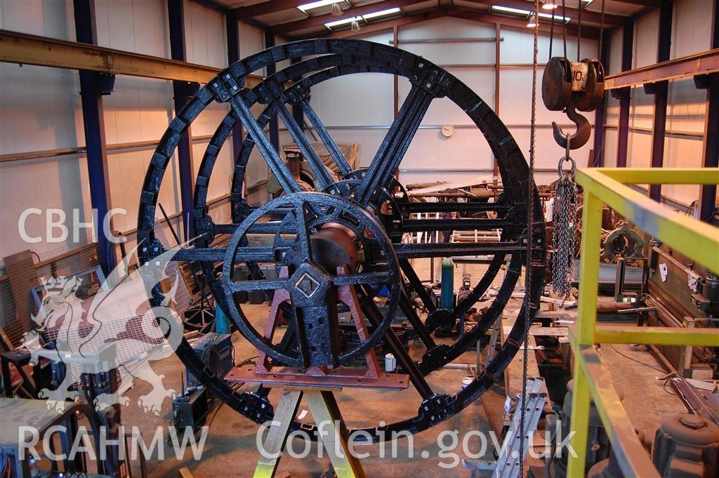Digital image relating to Melingriffith Water Pump: Repaired wheel.