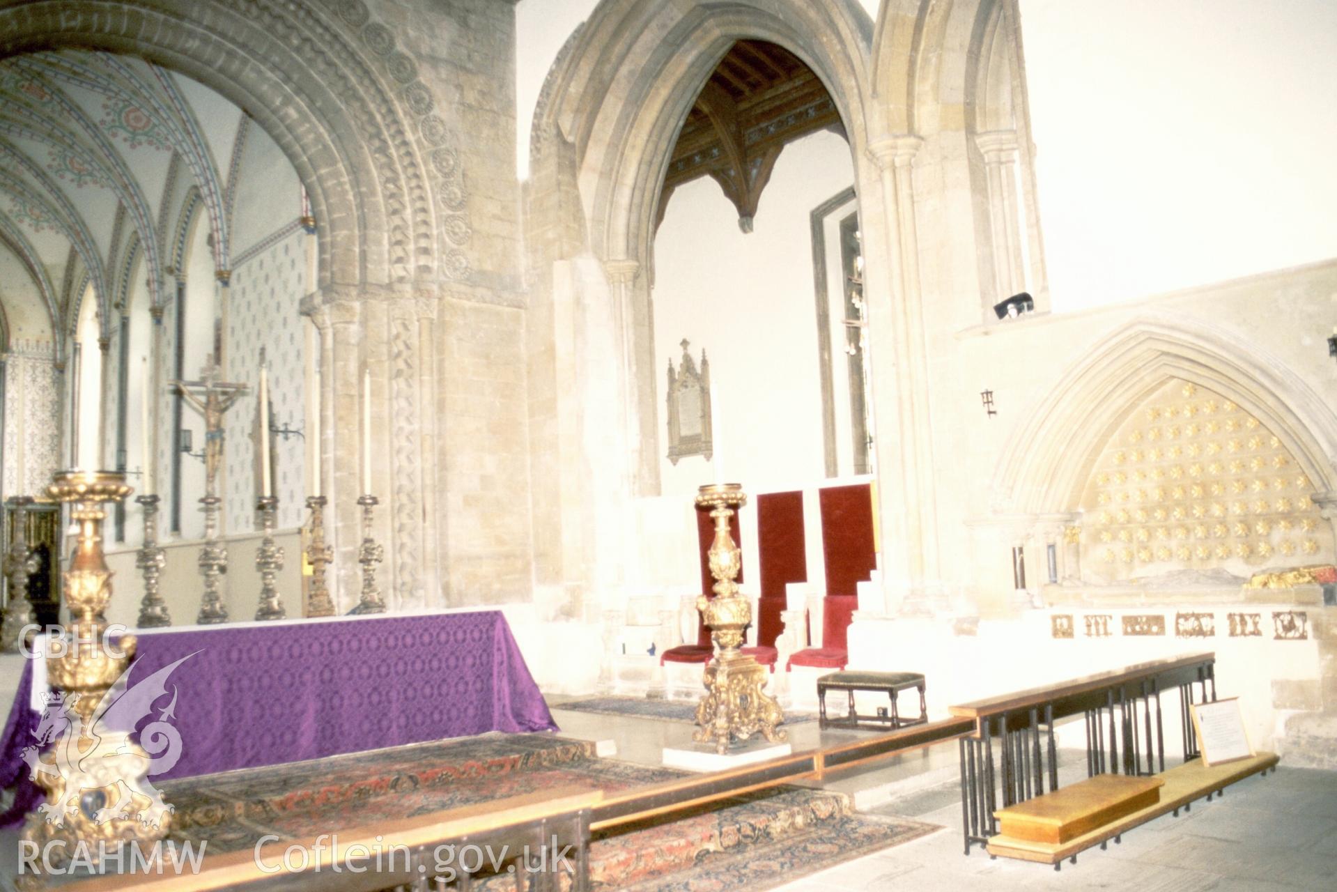 Interior, view to high altar & S. side of Sacrarium