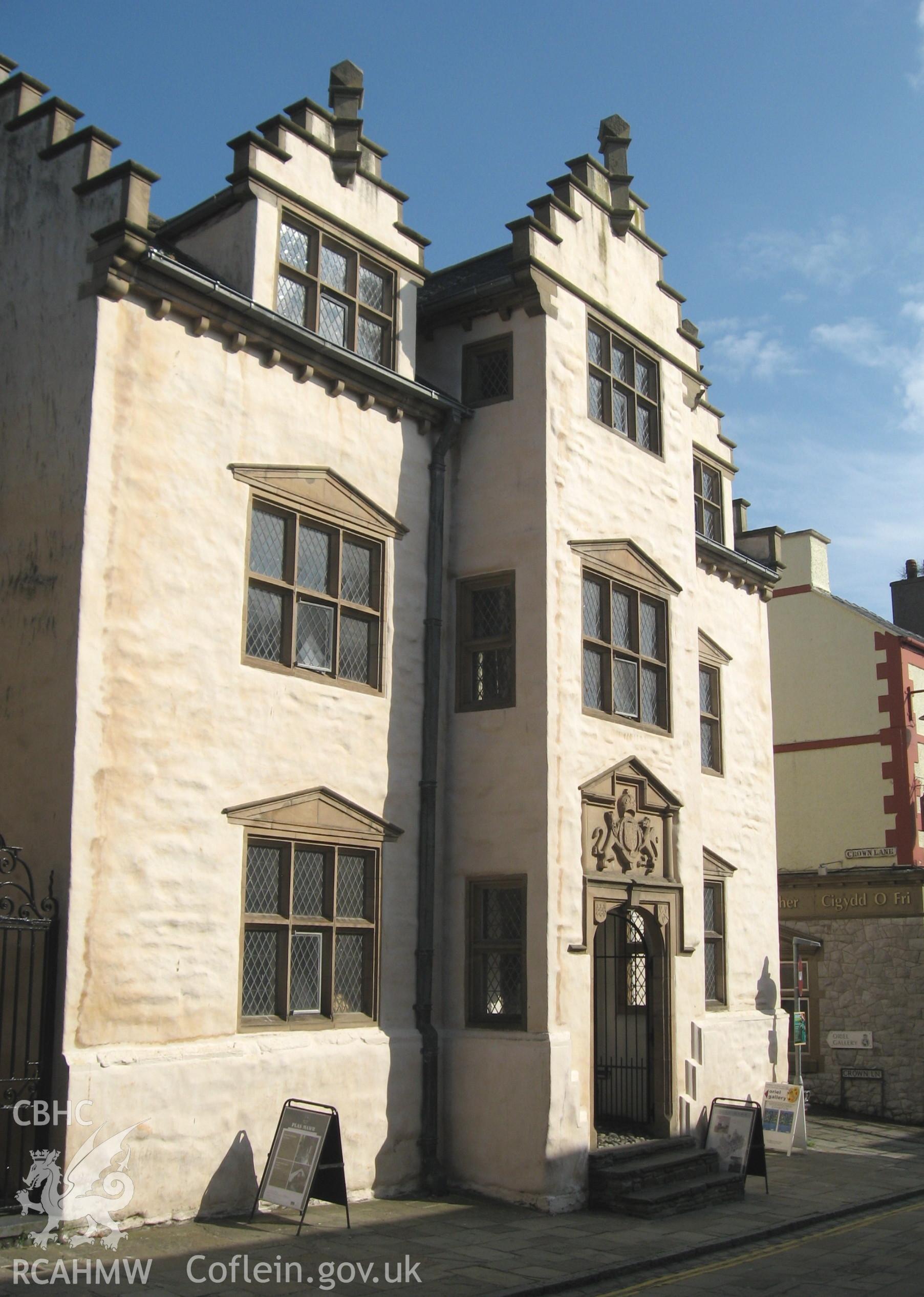Colour photo showing Plas Mawr, Conwy, taken by Paul R. Davis and dated 11th May 2006.