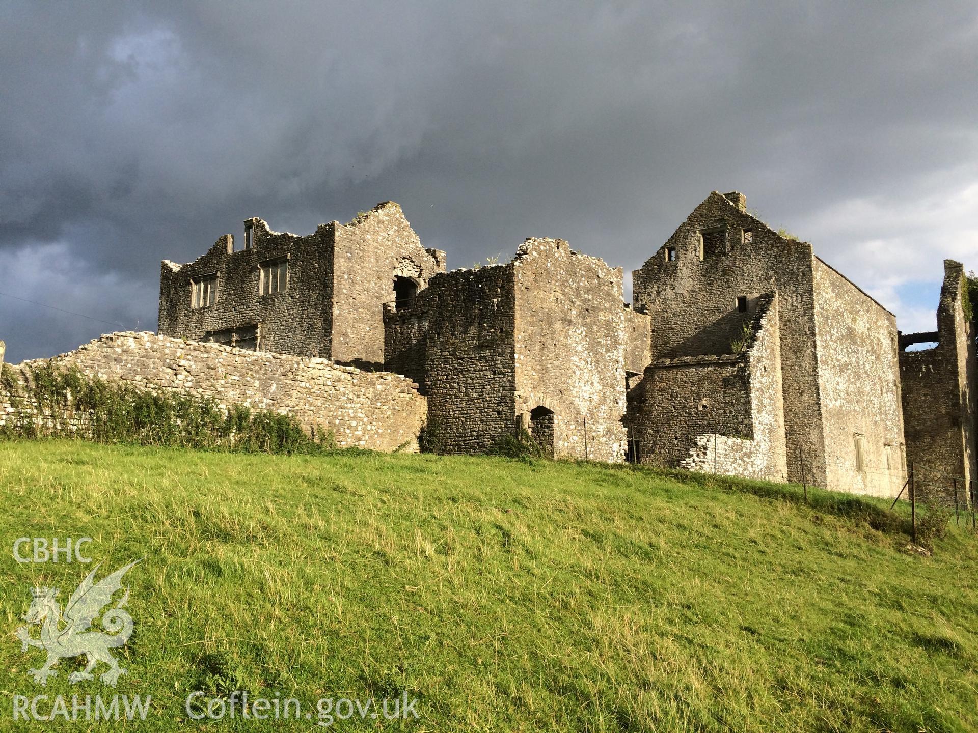 Colour photo showing Beaupre Castle, produced by  Paul R. Davis,  8th August 2016.