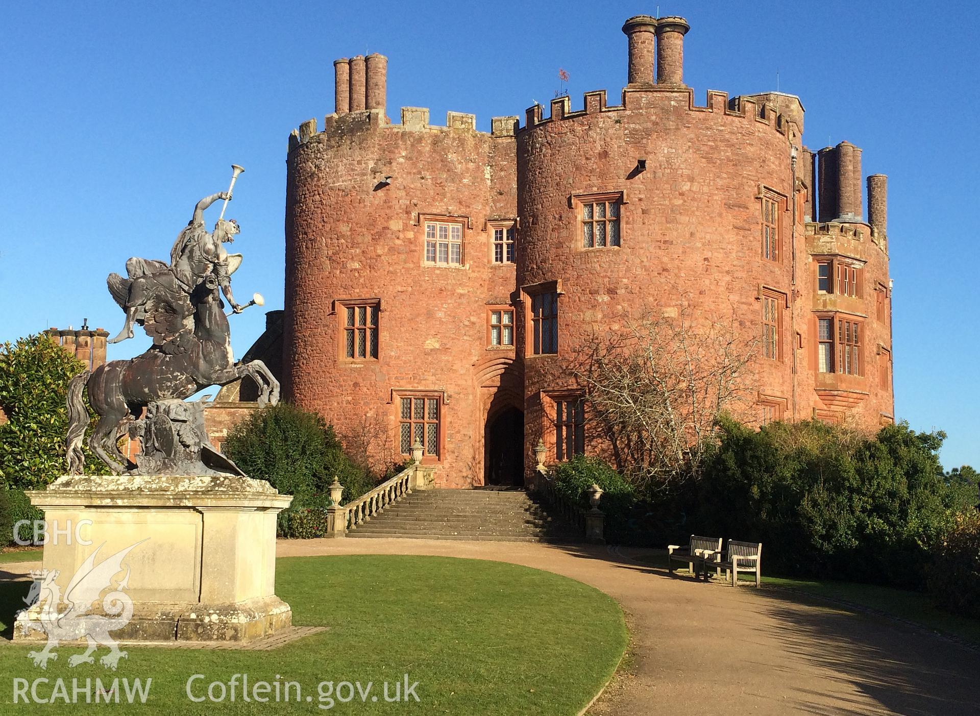 Colour photo showing Powys Castle, produced by Paul R. Davis,  2nd January 2017.