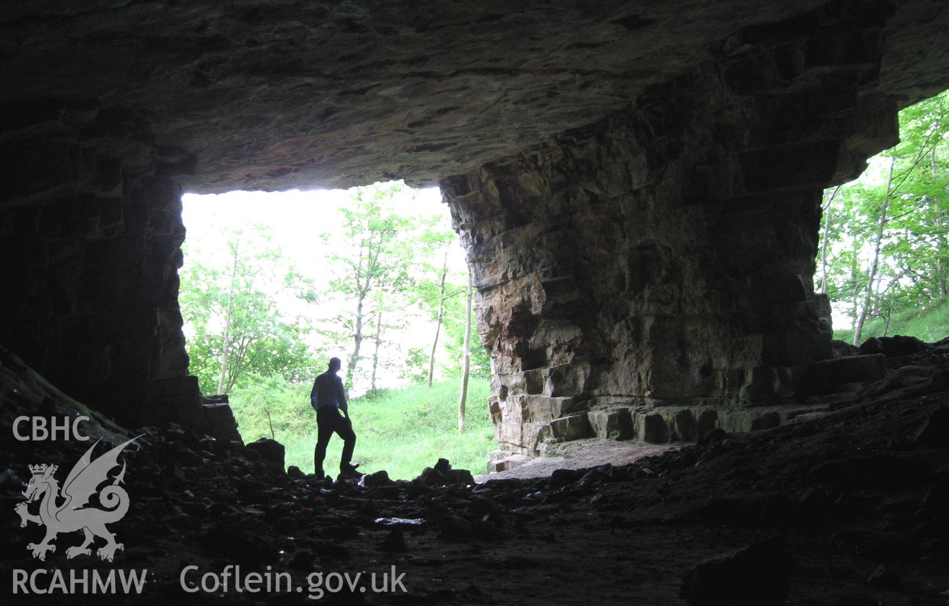 Colour photo showing Quarry Caves, Great Orme, taken by Paul R. Davis and dated 12th February 2010.