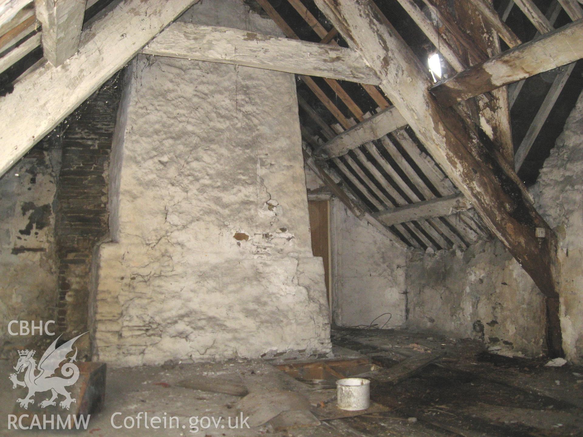 Colour photo showing the attic at the Fountain Inn, taken by Paul R. Davis and dated 2nd February 2013.