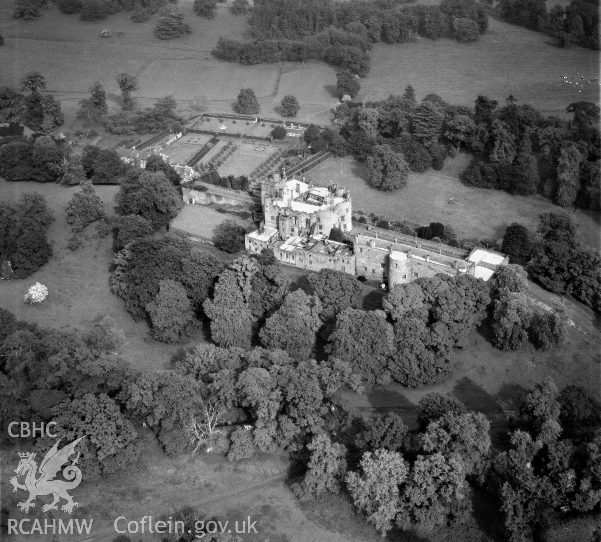 View of Powis castle and gardens