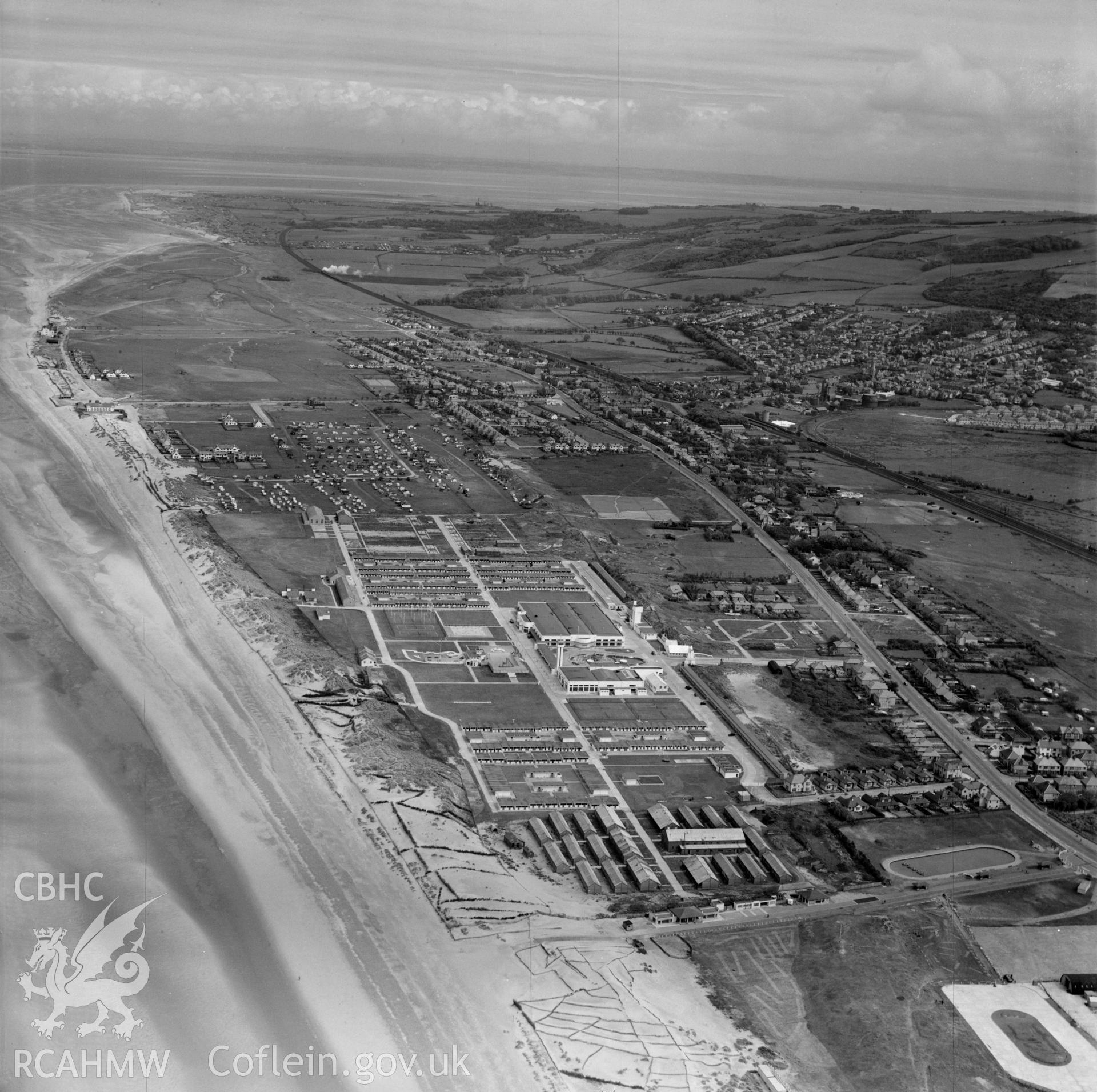 View of Prestatyn showing holiday camps