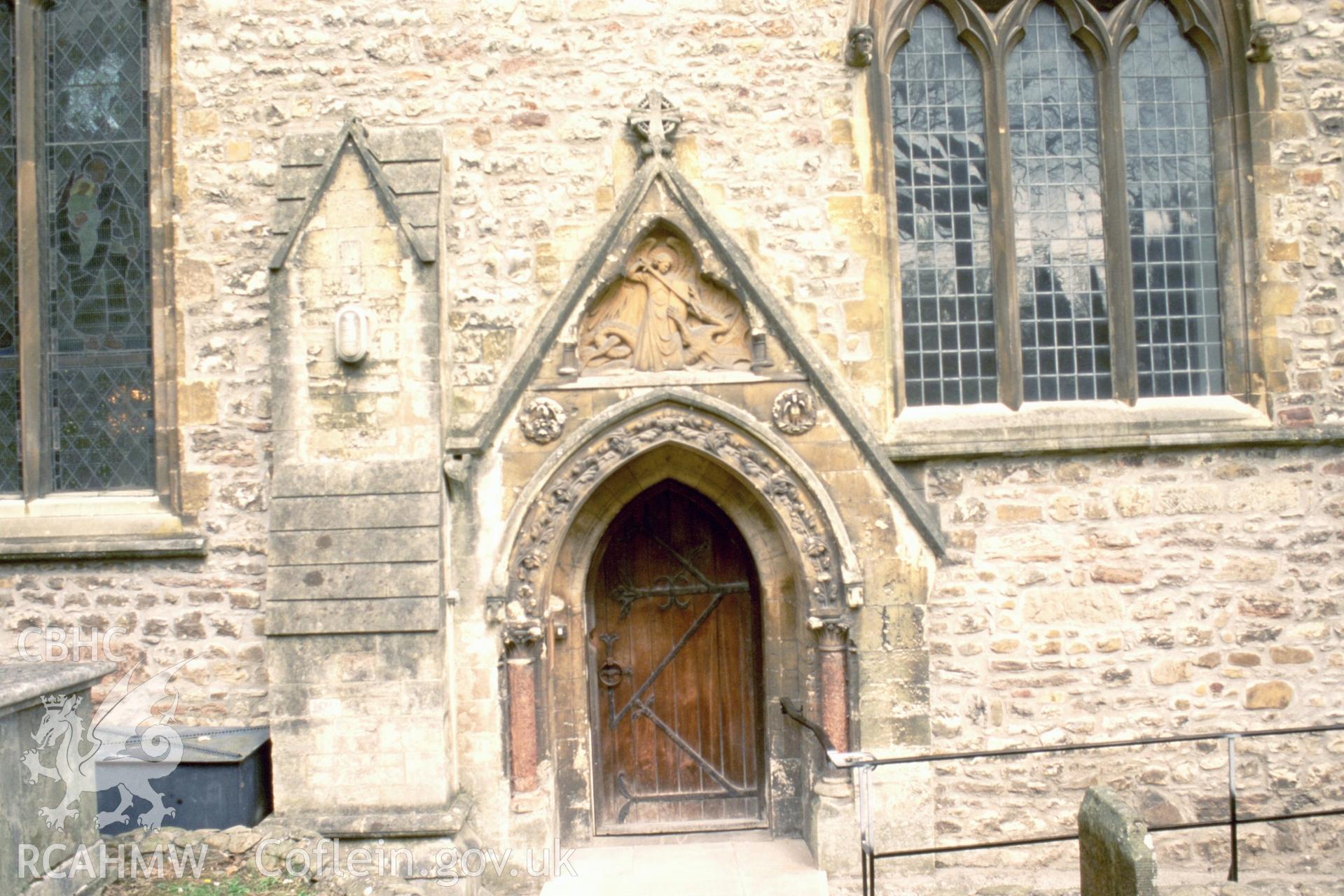 Exterior, S. choir aisle door (closer view)