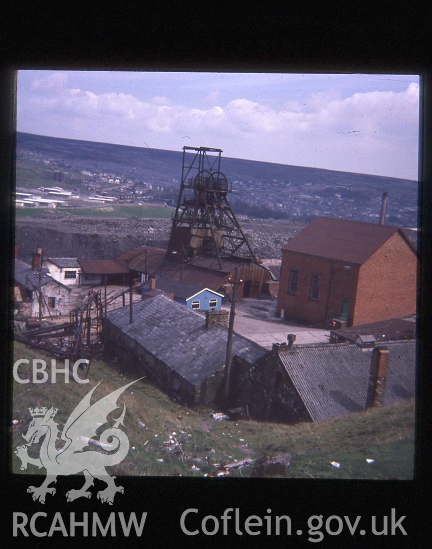 Digital photograph showing Big Pit colliery, taken 1975