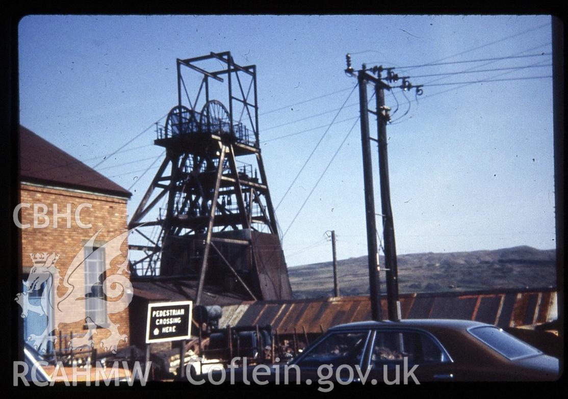 Digital photograph showing Big Pit colliery, taken 1972