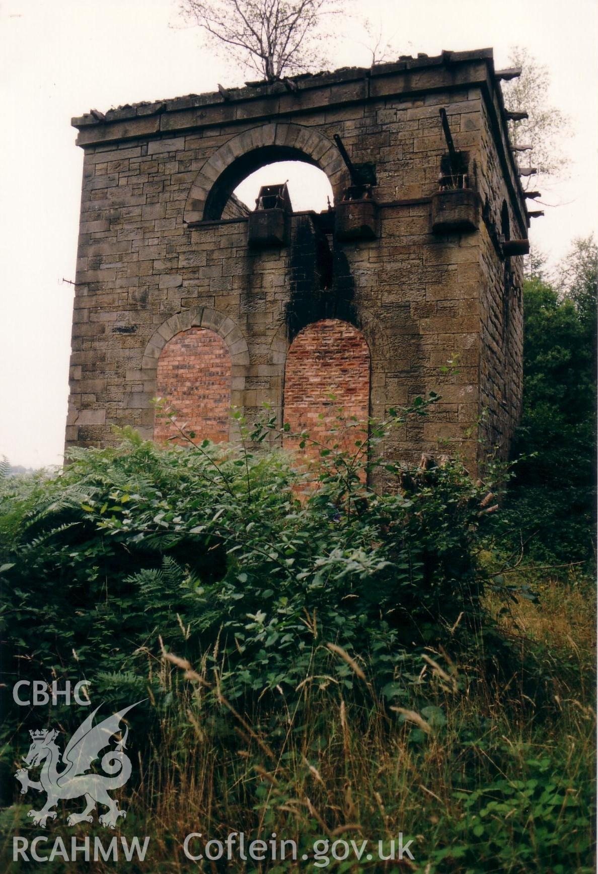Glyn Pits 1859-65 vertical engine house showing bricked-up doorways.