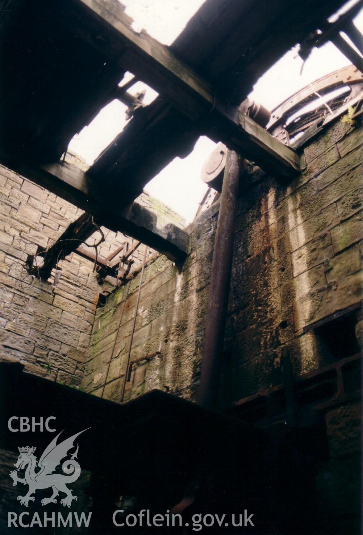 Vertical engine house, interior view.