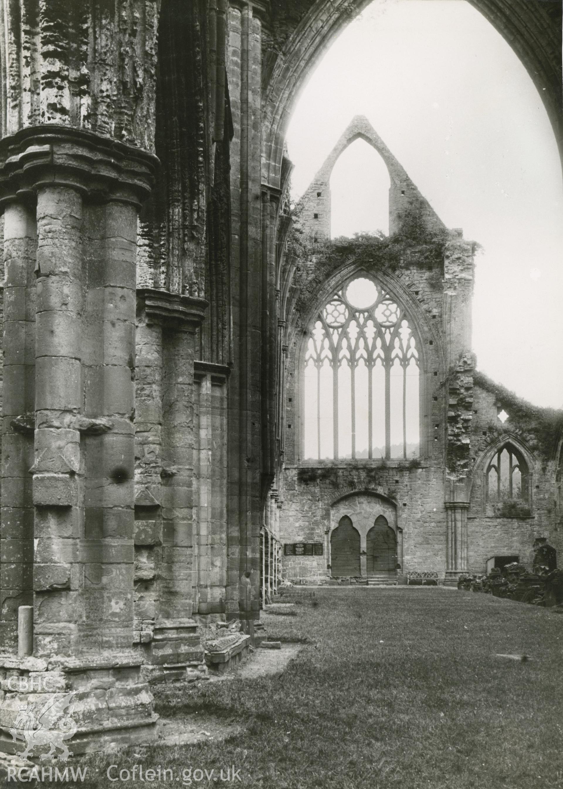 Digital copy of an image showing an interior view of Tintern Abbey.